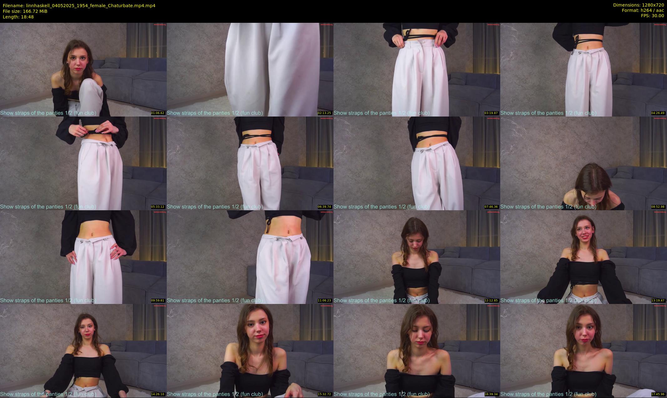 linnhaskell — 19 minute Chaturbate female cam show recording, 720p, May 4, 2025