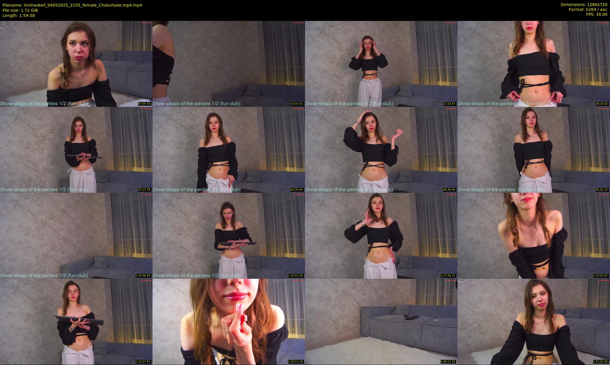 linnhaskell — 120 minute Chaturbate female cam show recording, 720p, May 4, 2025