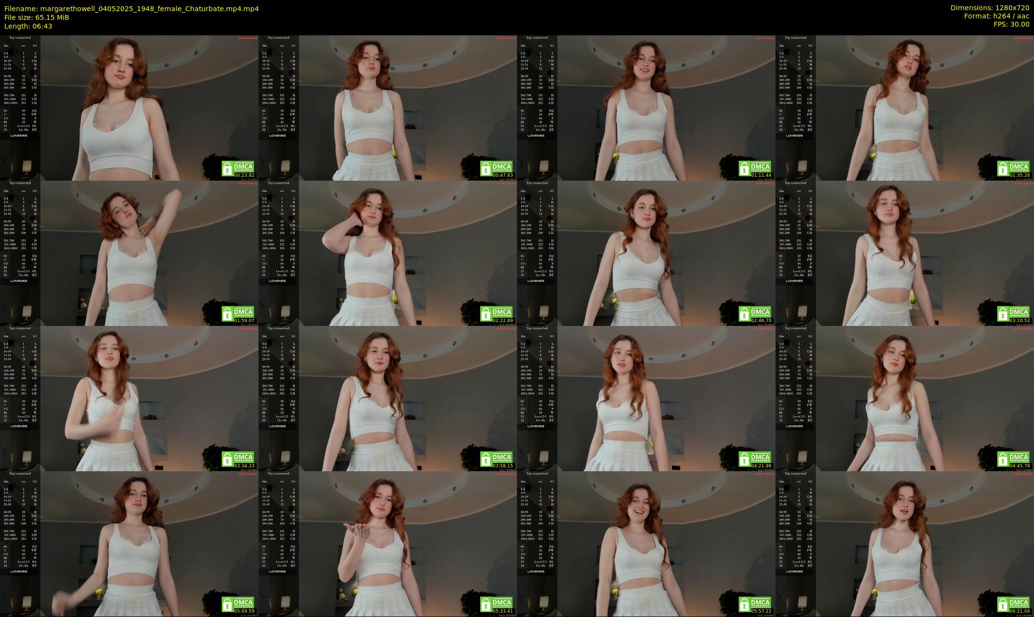 margarethowell — 7 minute Chaturbate female cam show recording, 720p, May 4, 2025