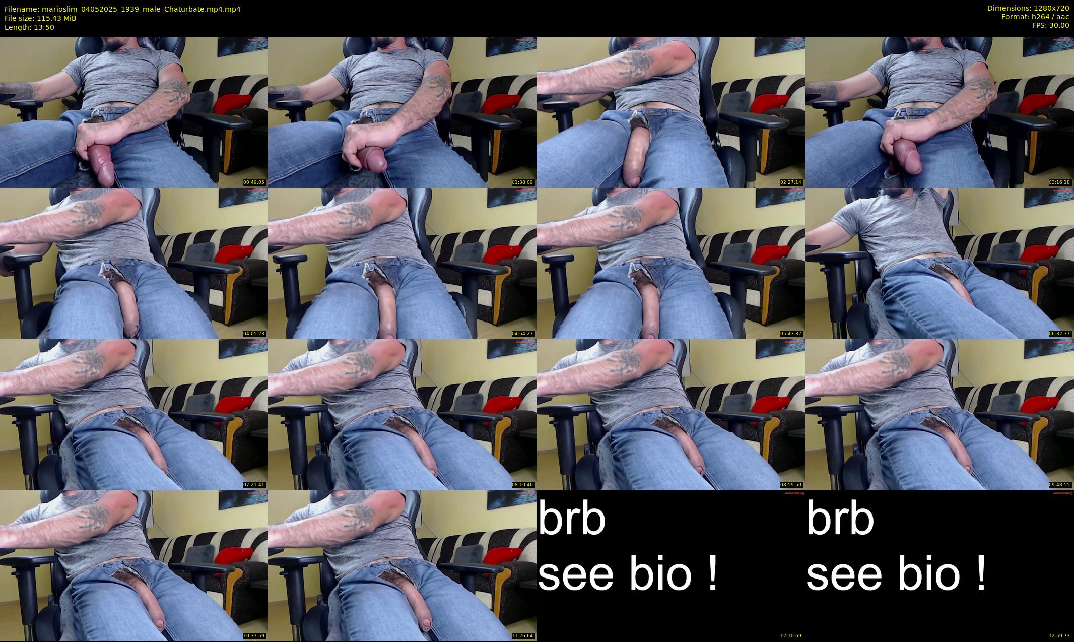 marioslim — 14 minute Chaturbate male cam show recording, 720p, May 4, 2025