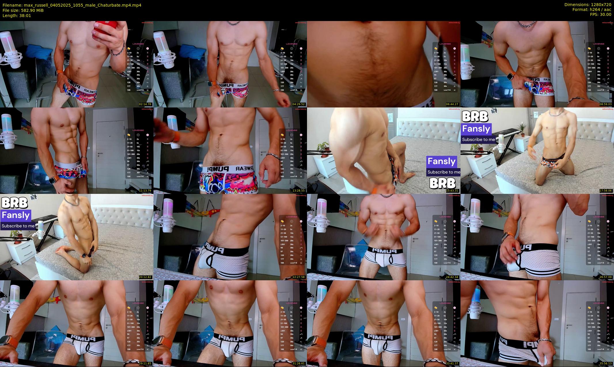 max_russell — 39 minute Chaturbate male cam show recording, 720p, May 4, 2025