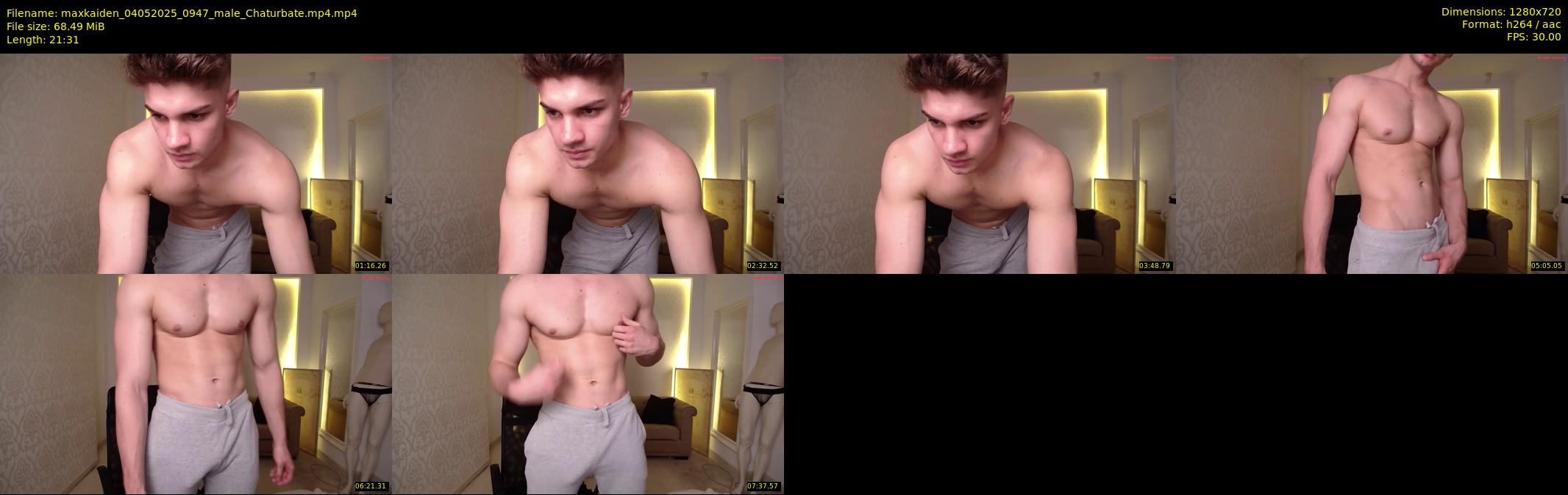 maxkaiden — 22 minute Chaturbate male cam show recording, 720p, May 4, 2025