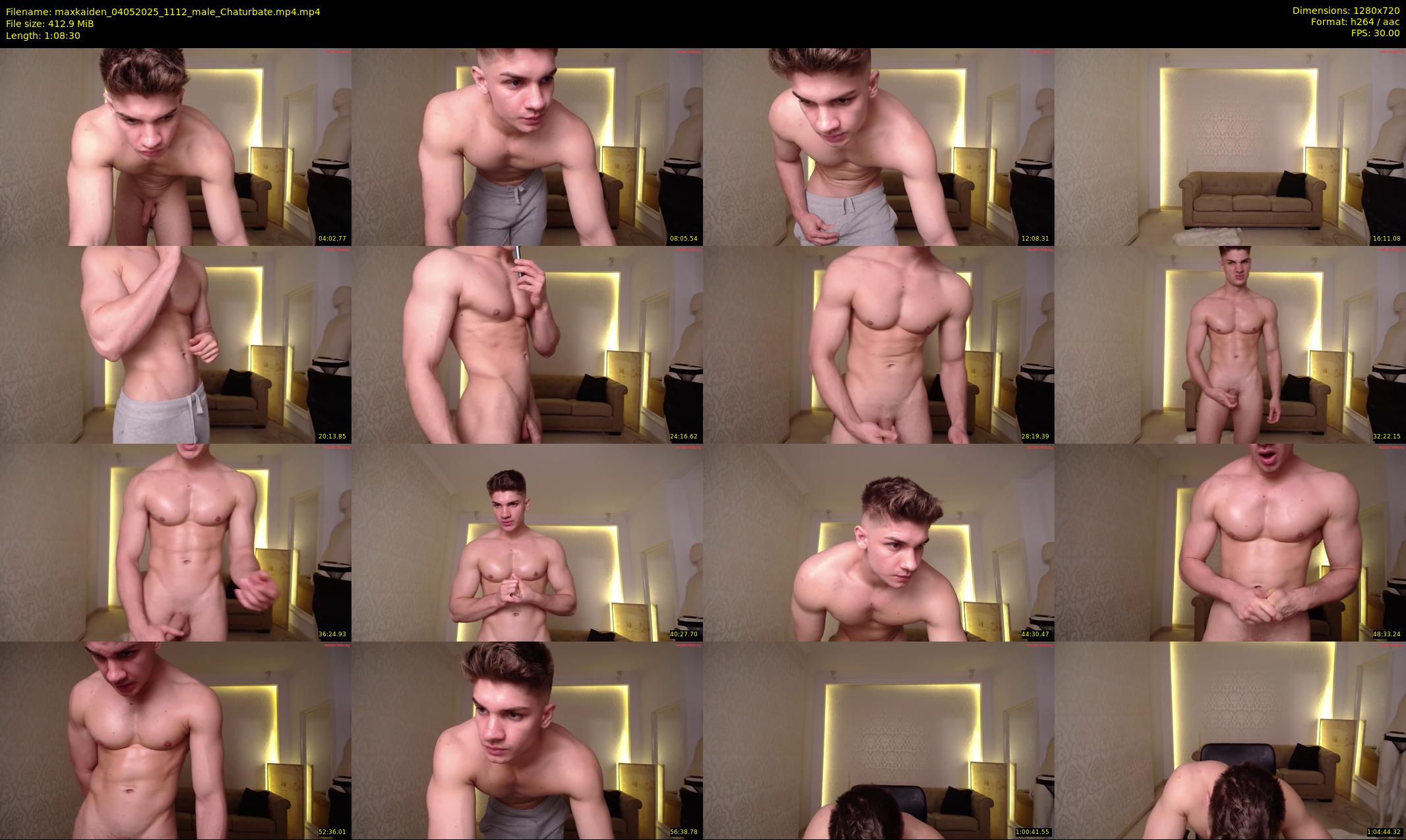 maxkaiden — 69 minute Chaturbate male cam show recording, 720p, May 4, 2025
