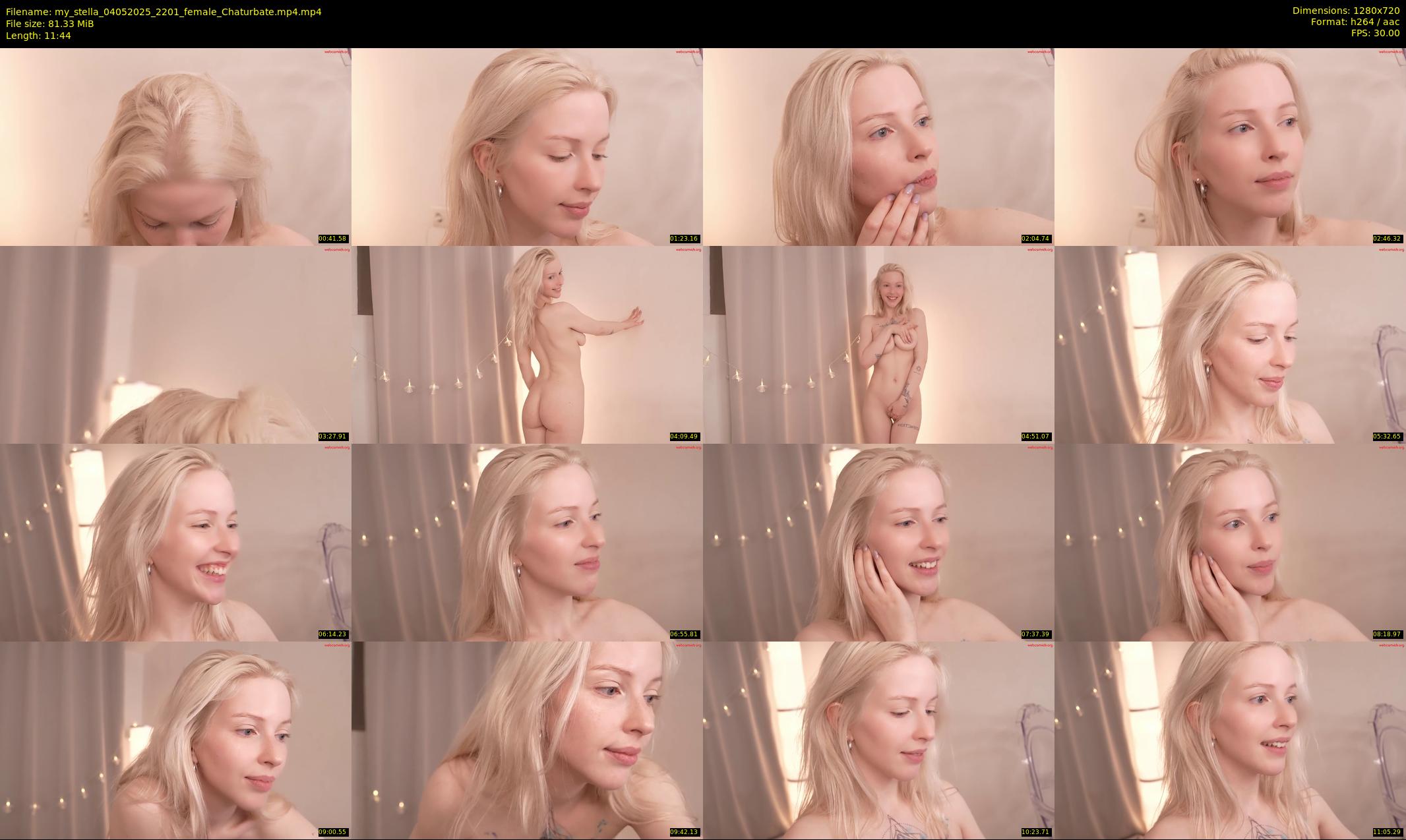 my_stella — 12 minute Chaturbate female cam show recording, 720p, May 4, 2025