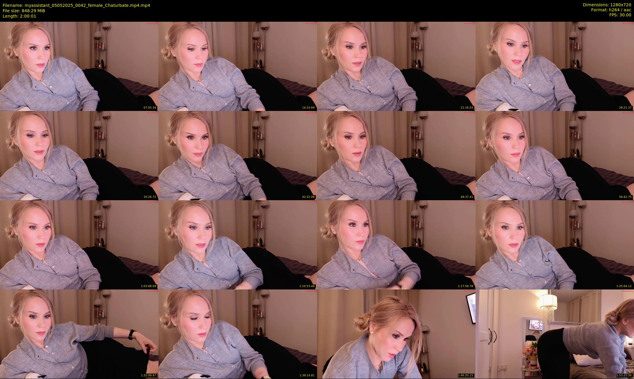 myassistant — 121 minute Chaturbate female cam show recording, 720p, May 5, 2025