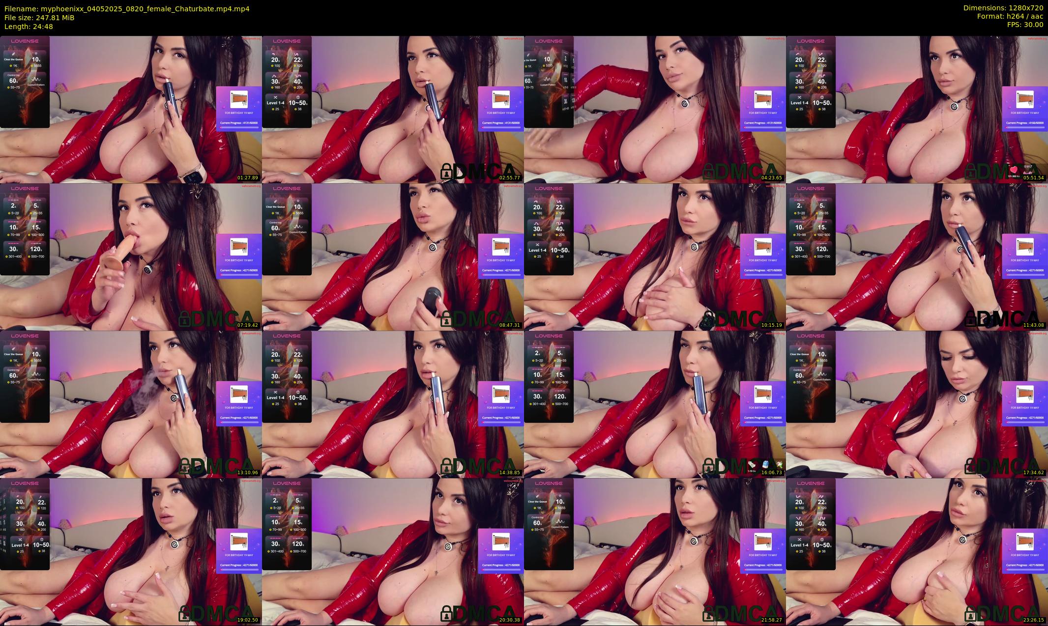 myphoenixx — 25 minute Chaturbate female cam show recording, 720p, May 4, 2025