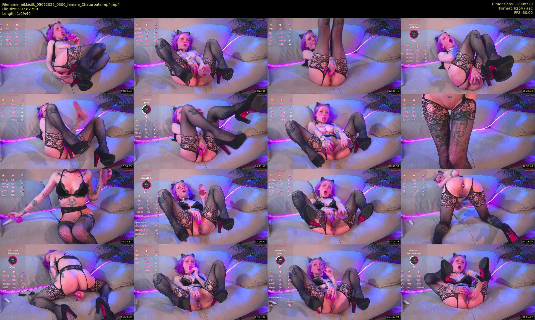 nikkisilk — 70 minute Chaturbate female cam show recording, 720p, May 5, 2025