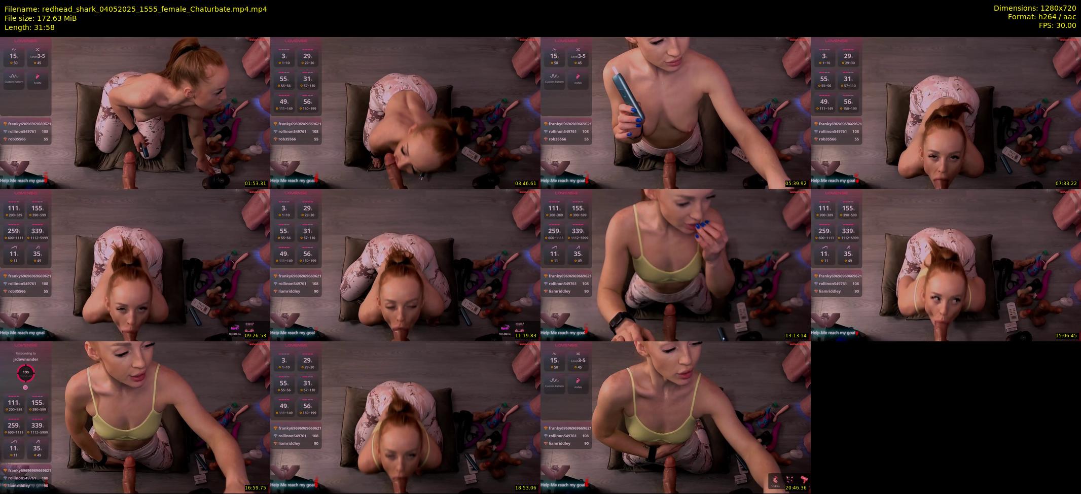 redhead_shark — 32 minute Chaturbate female cam show recording, 720p, May 4, 2025