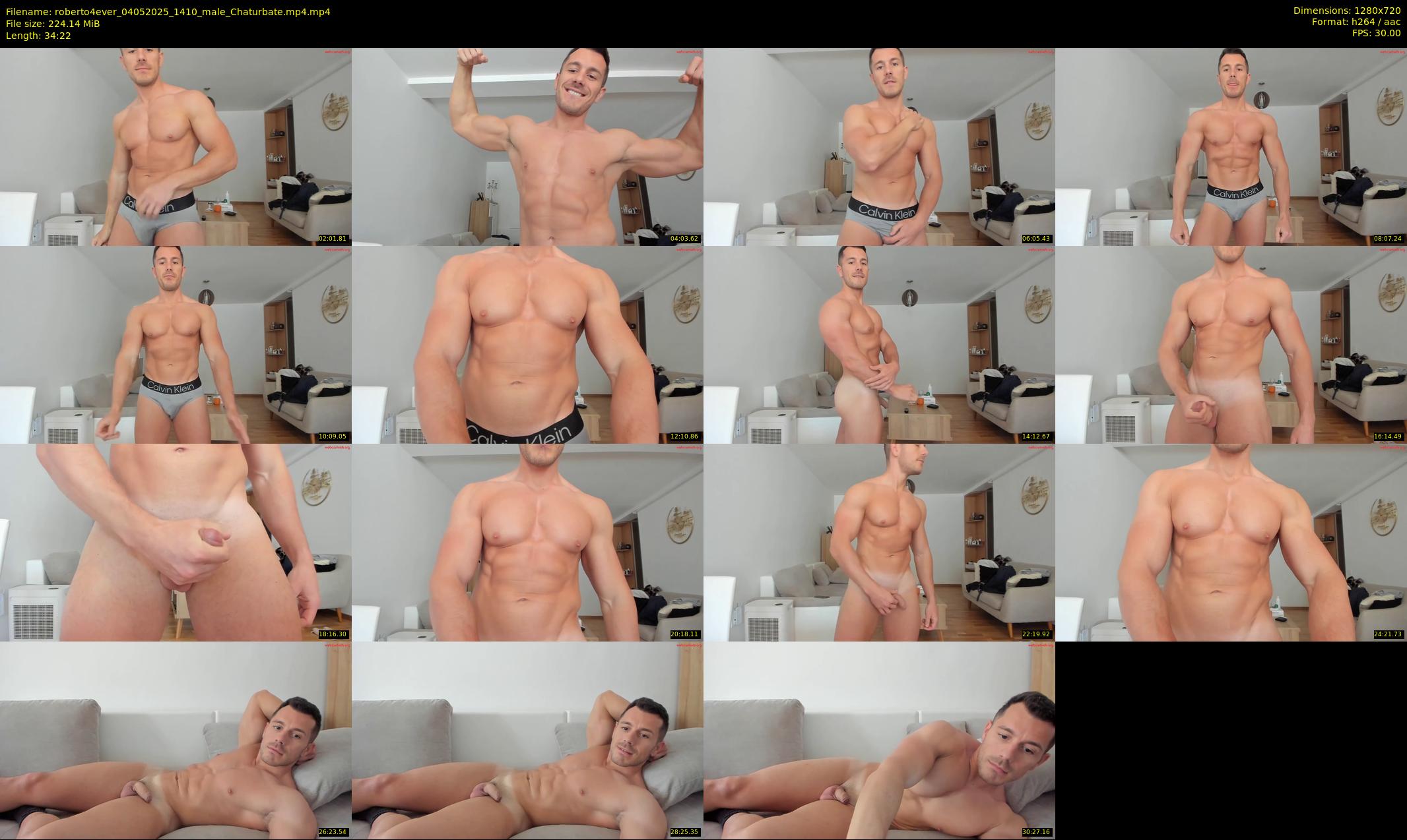roberto4ever — 35 minute Chaturbate male cam show recording, 720p, May 4, 2025