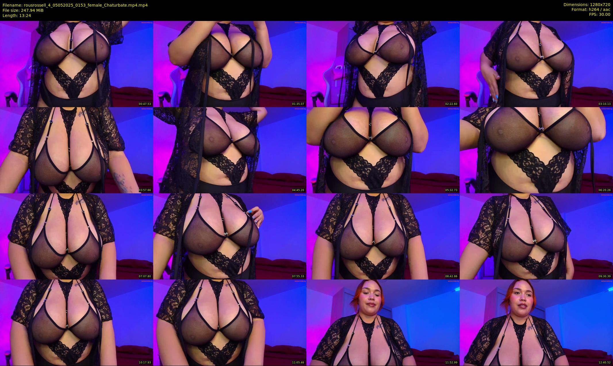 rousrossell_4 — 14 minute Chaturbate female cam show recording, 720p, May 5, 2025