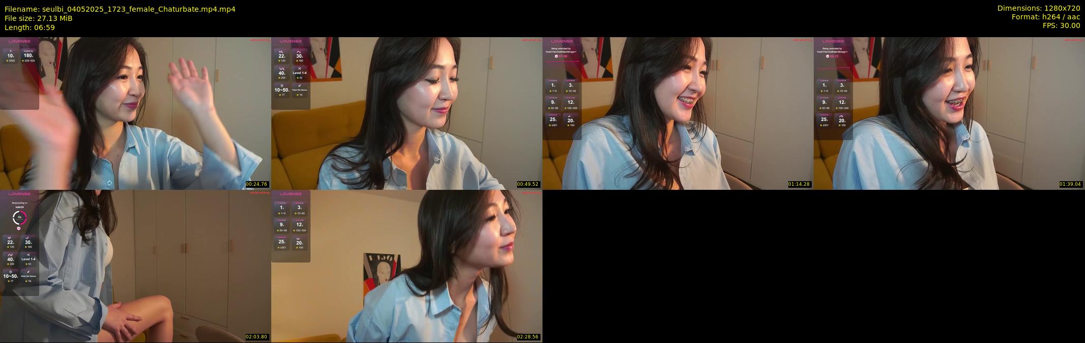 seulbi — 7 minute Chaturbate female cam show recording, 720p, May 4, 2025