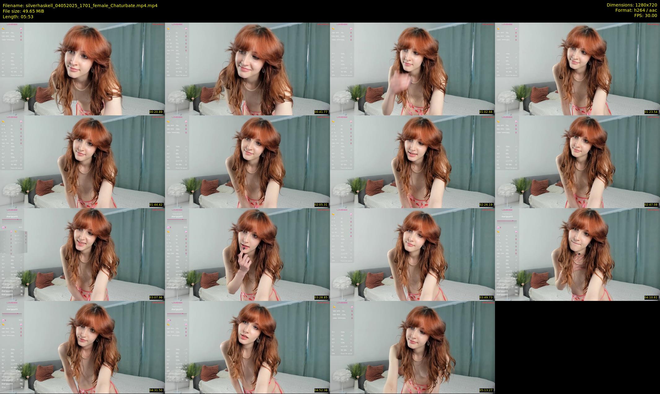 silverhaskell — 6 minute Chaturbate female cam show recording, 720p, May 4, 2025