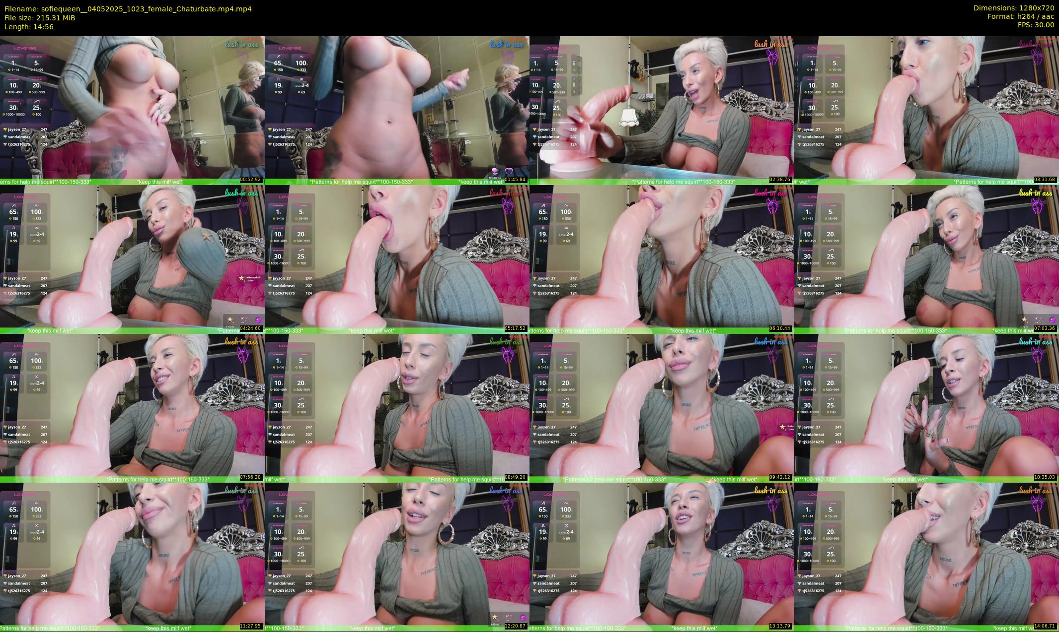 sofiequeen_ — 15 minute Chaturbate female cam show recording, 720p, May 4, 2025