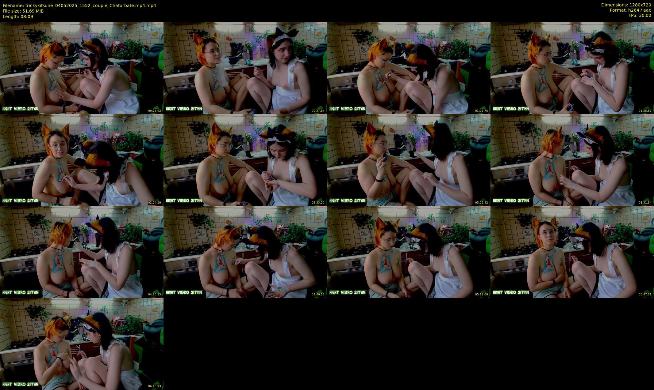 trickykitsune — 9 minute Chaturbate female cam show recording, 720p, May 4, 2025