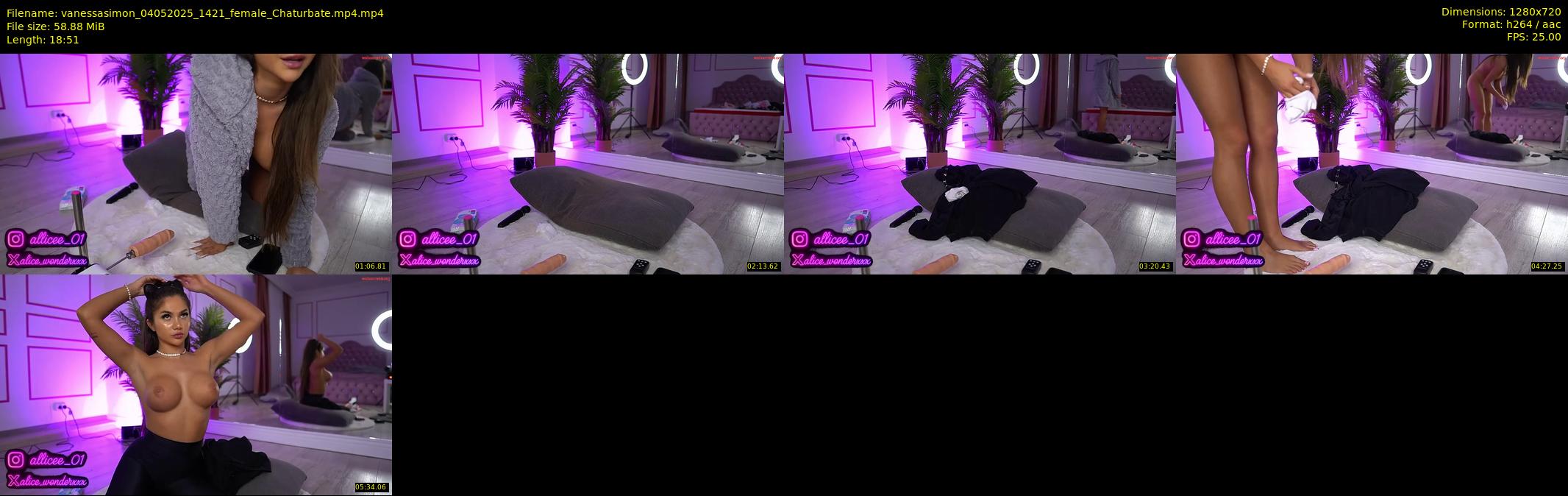 vanessasimon — 19 minute Chaturbate female cam show recording, 720p, May 4, 2025