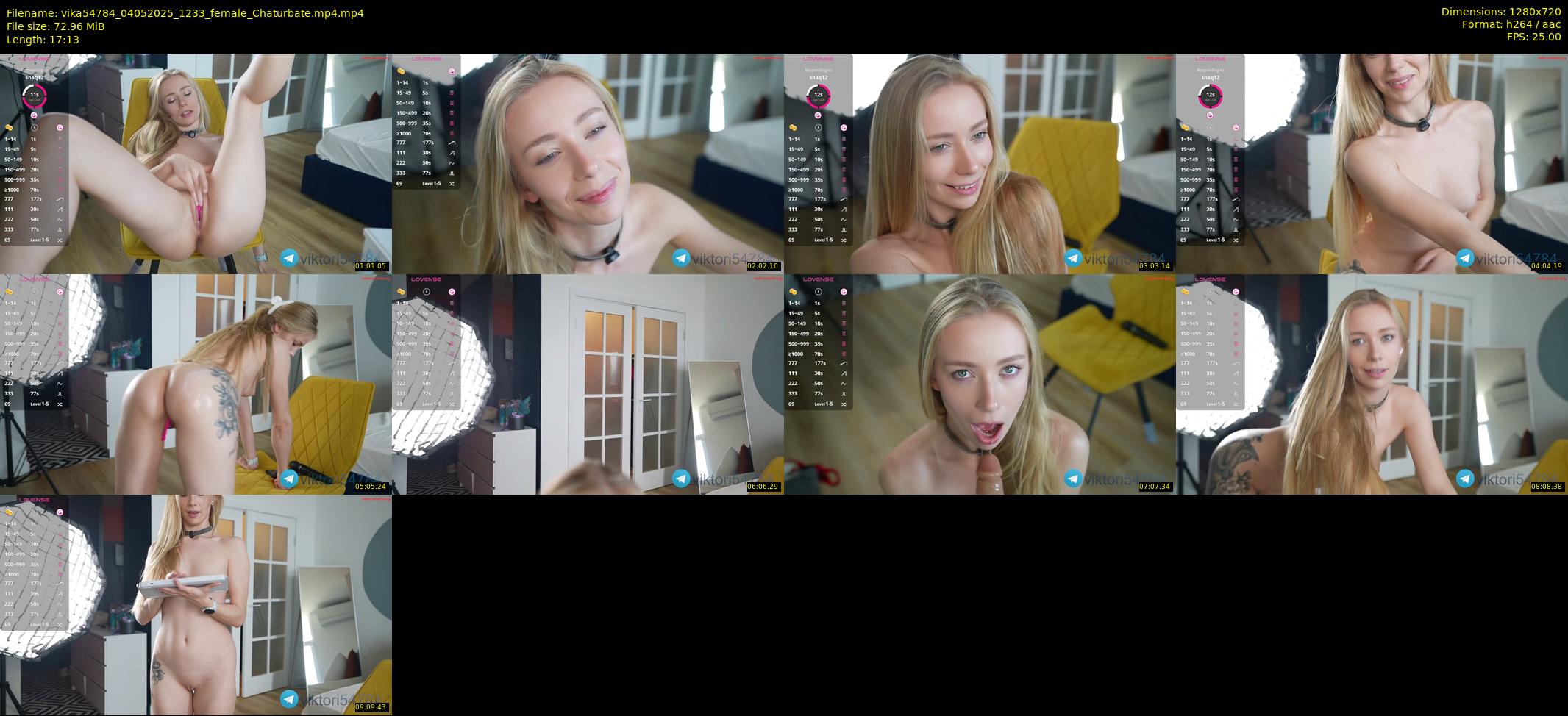 vika54784 — 18 minute Chaturbate female cam show recording, 720p, May 4, 2025
