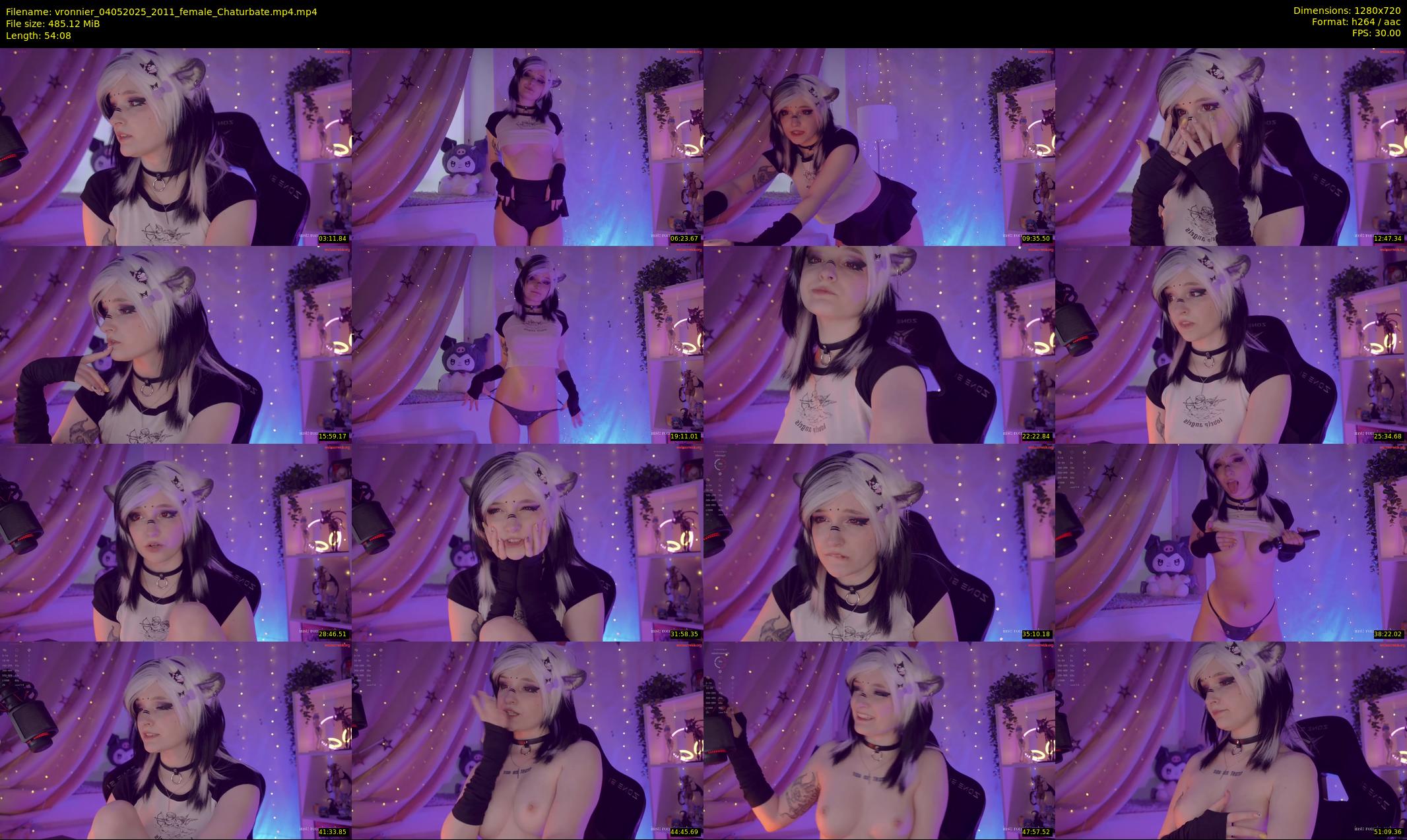 vronnier — 55 minute Chaturbate female cam show recording, 720p, May 4, 2025