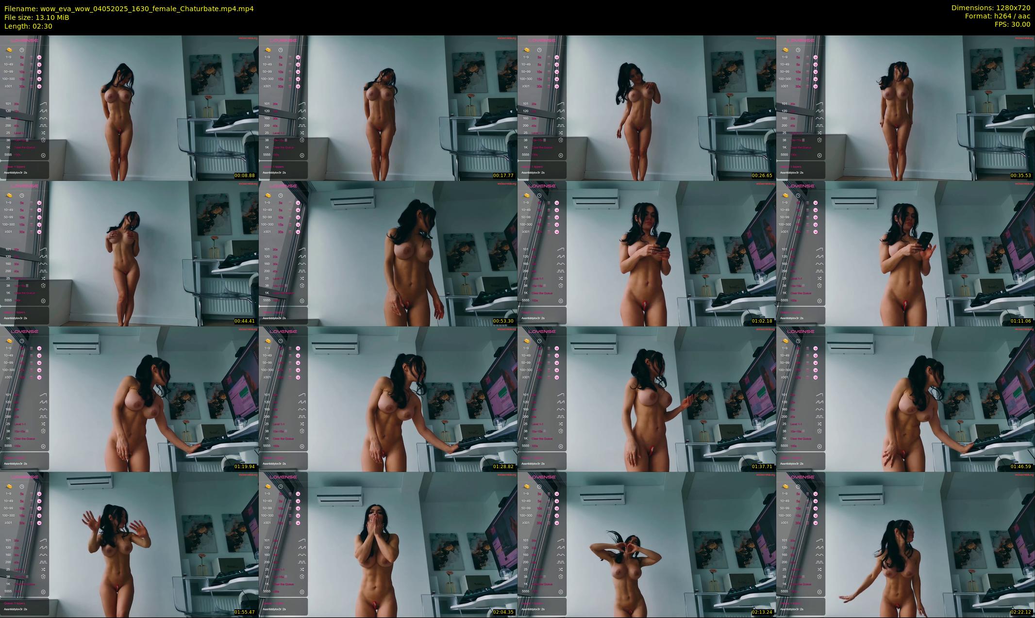 wow_eva_wow — 3 minute Chaturbate female cam show recording, 720p, May 4, 2025