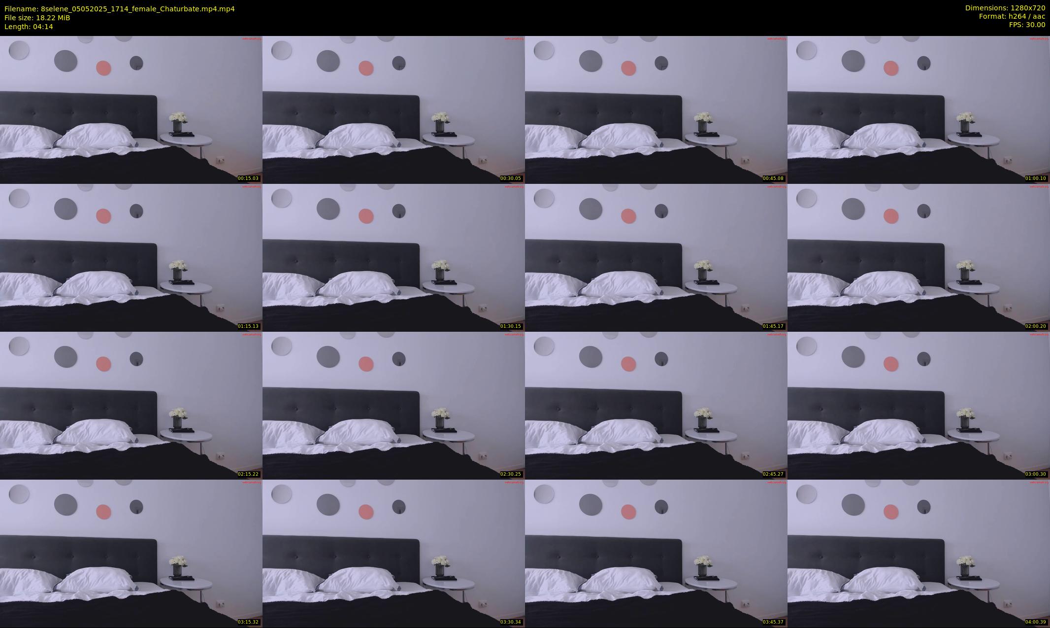 8selene — 5 minute Chaturbate female cam show recording, 720p, May 5, 2025