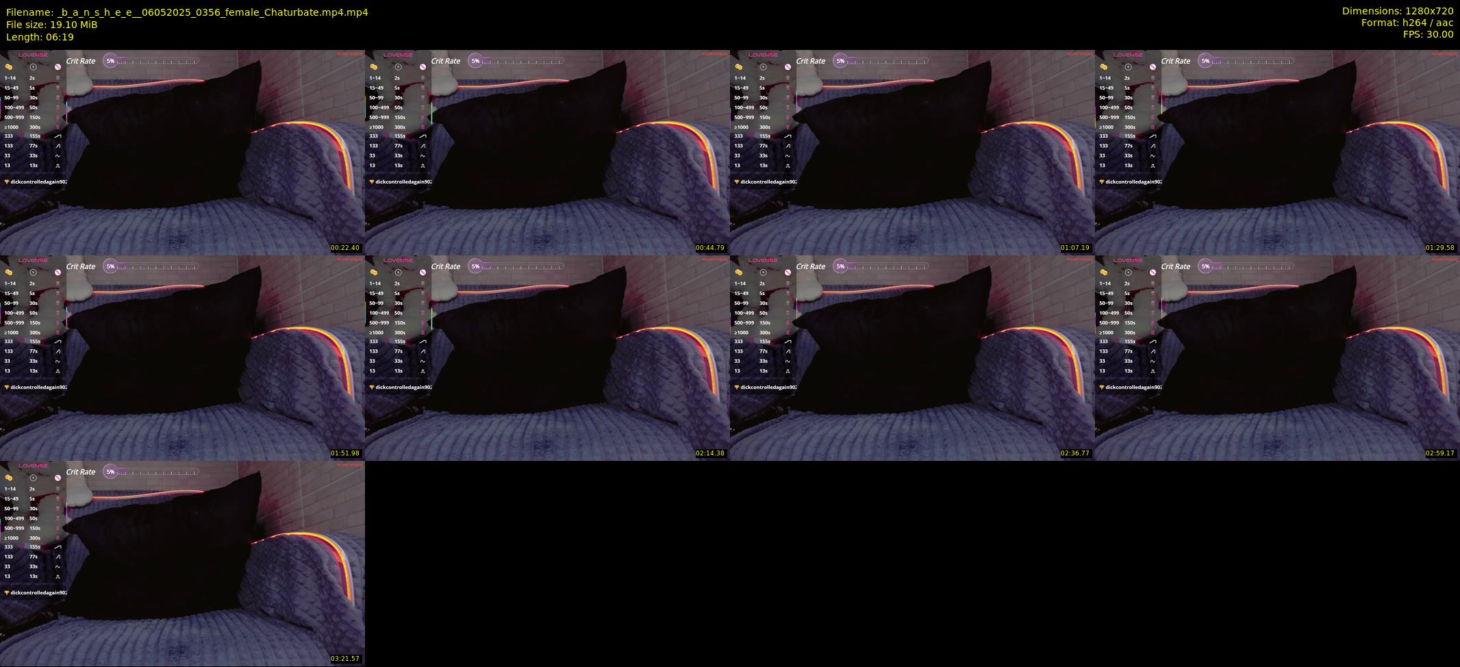 _b_a_n_s_h_e_e_ — 7 minute Chaturbate female cam show recording, 720p, May 6, 2025