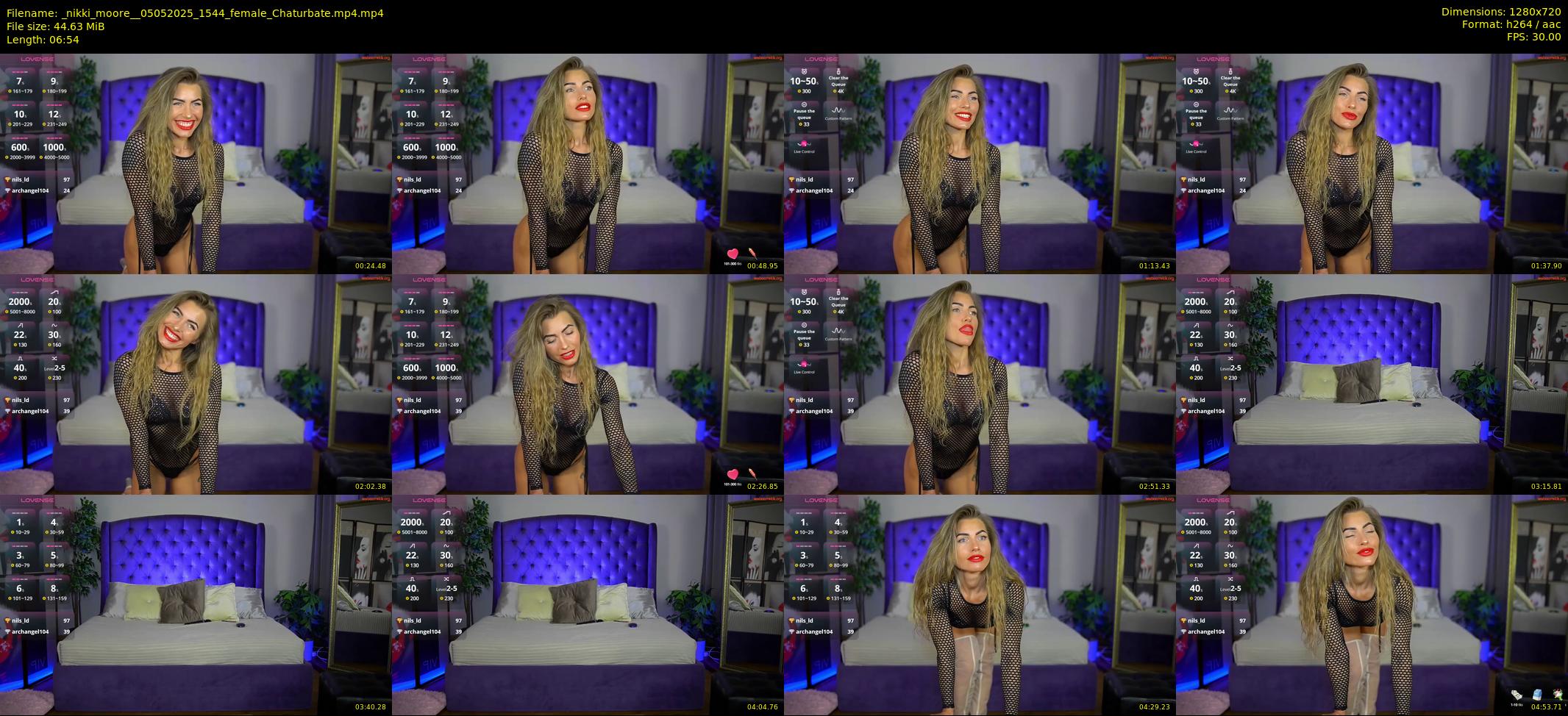 _nikki_moore_ — 7 minute Chaturbate female cam show recording, 720p, May 5, 2025