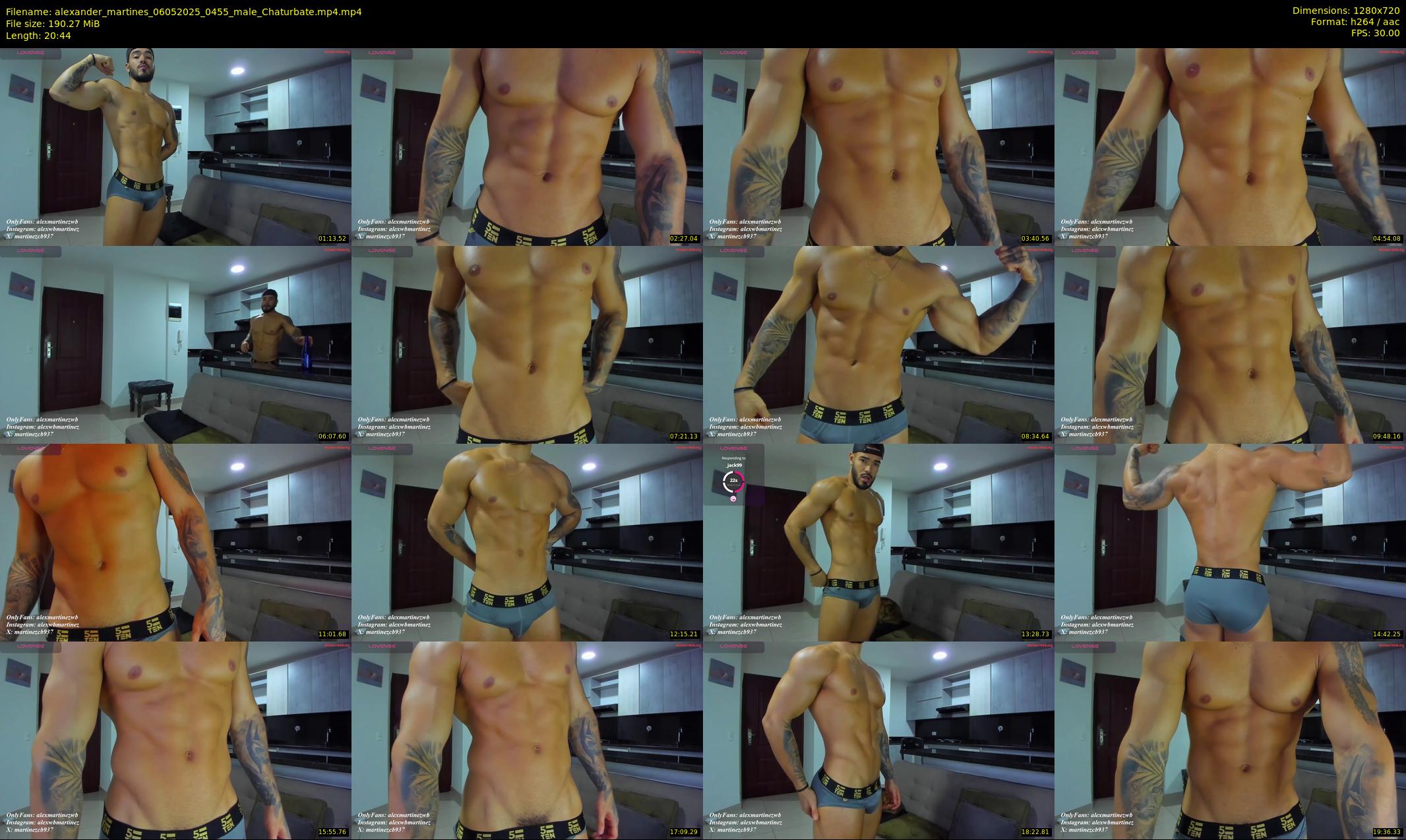 alexander_martines — 21 minute Chaturbate male cam show recording, 720p, May 6, 2025