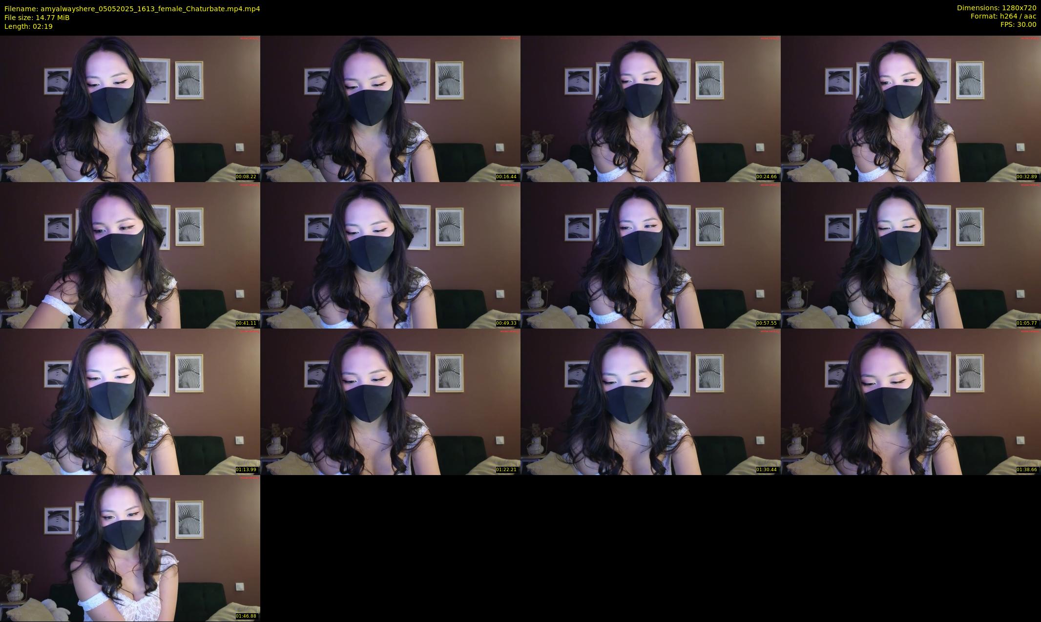 amyalwayshere — 3 minute Chaturbate female cam show recording, 720p, May 5, 2025