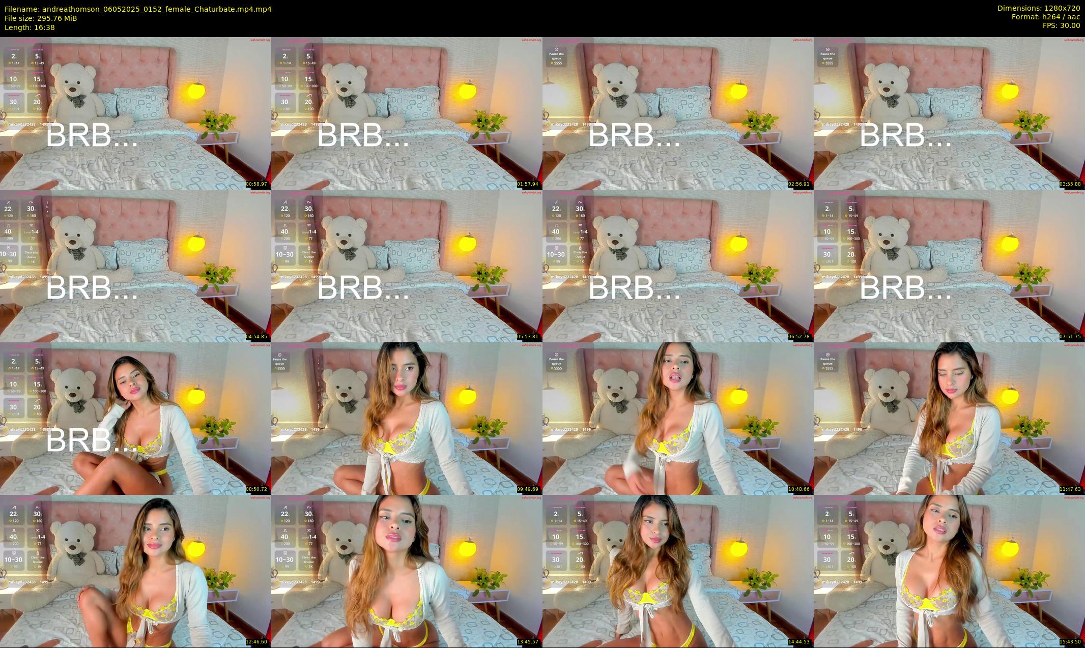 andreathomson — 17 minute Chaturbate female cam show recording, 720p, May 6, 2025