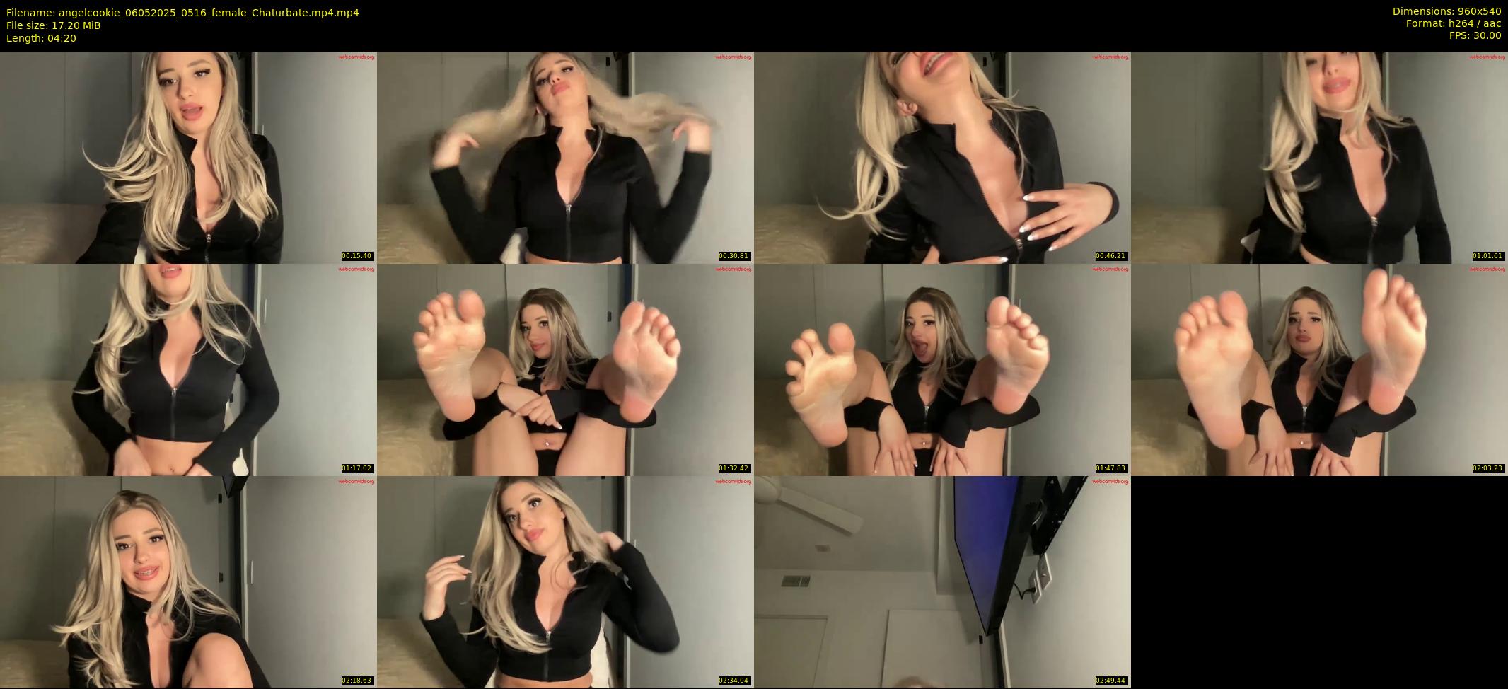 angelcookie — 5 minute Chaturbate female cam show recording, 480p, May 6, 2025