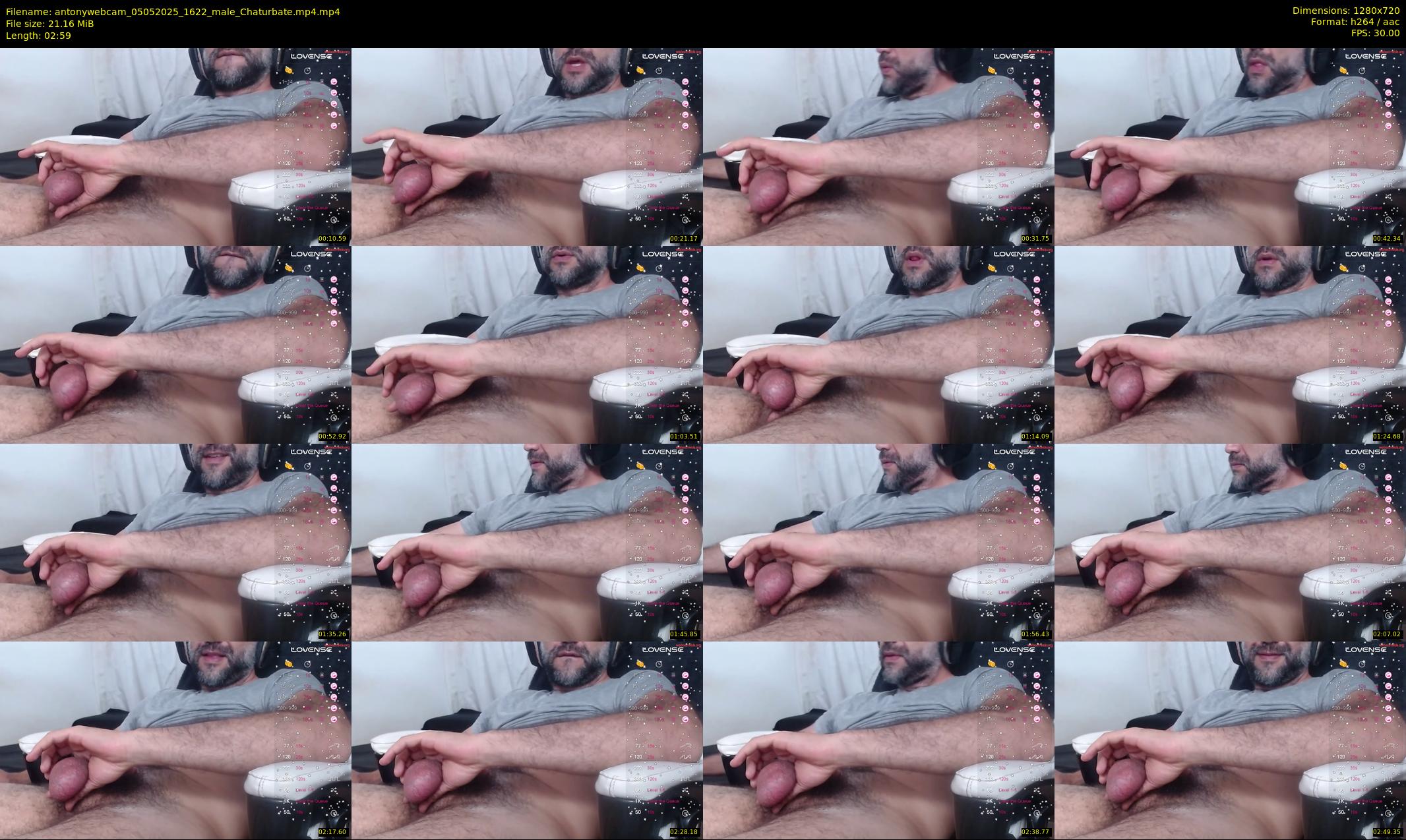 antonywebcam — 3 minute Chaturbate male cam show recording, 720p, May 5, 2025