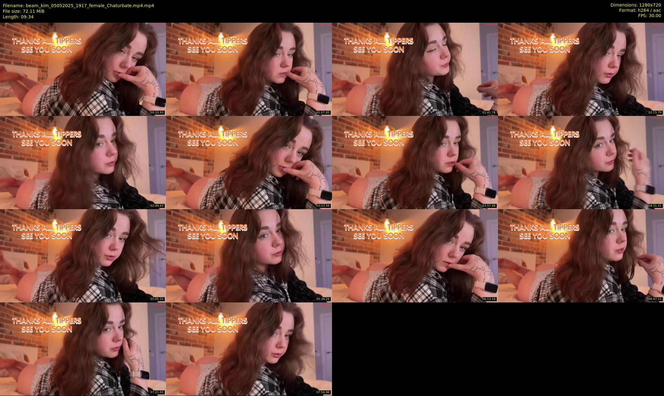 beam_kim — 10 minute Chaturbate female cam show recording, 720p, May 5, 2025