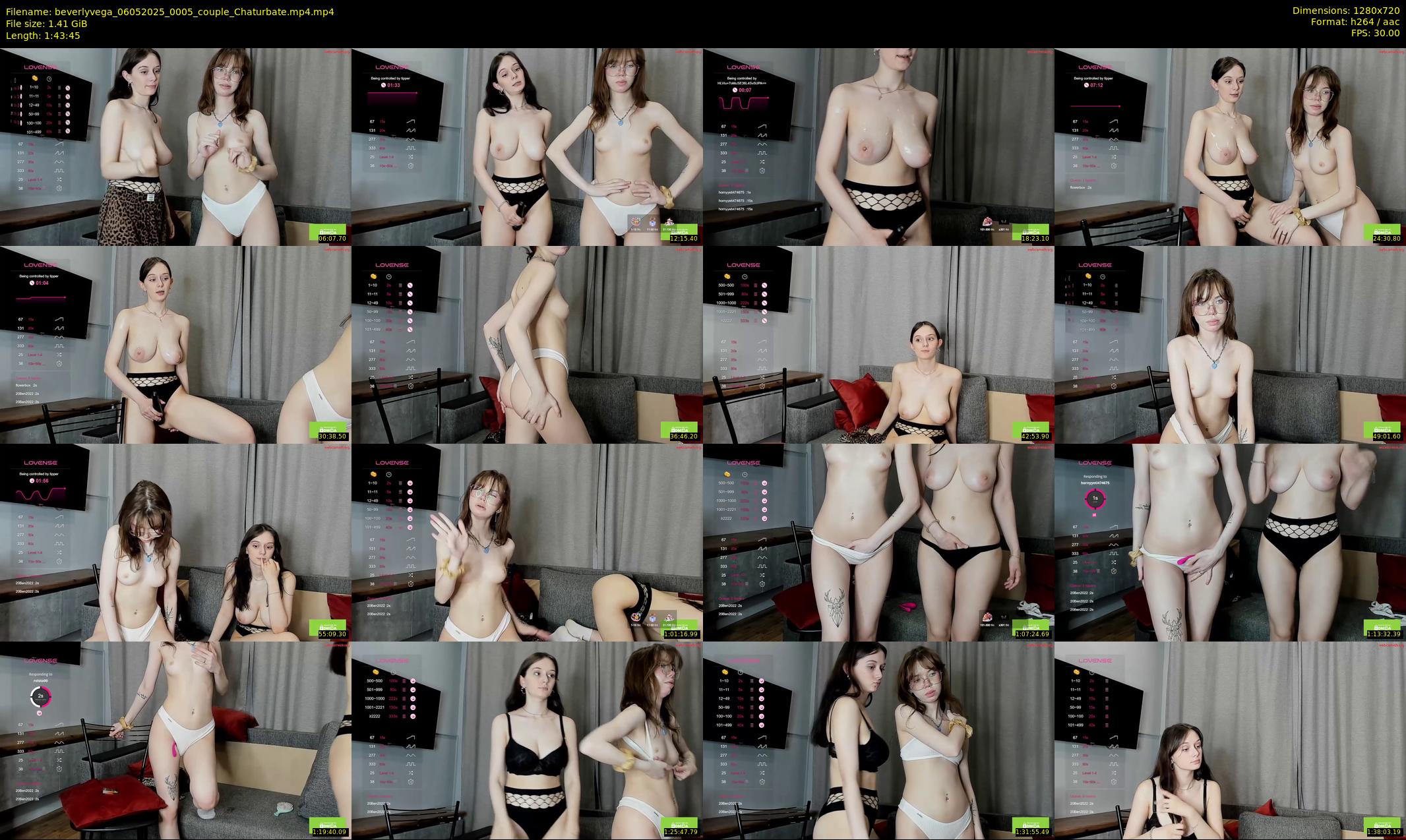 beverlyvega — 104 minute Chaturbate couple cam show recording, 720p, May 6, 2025