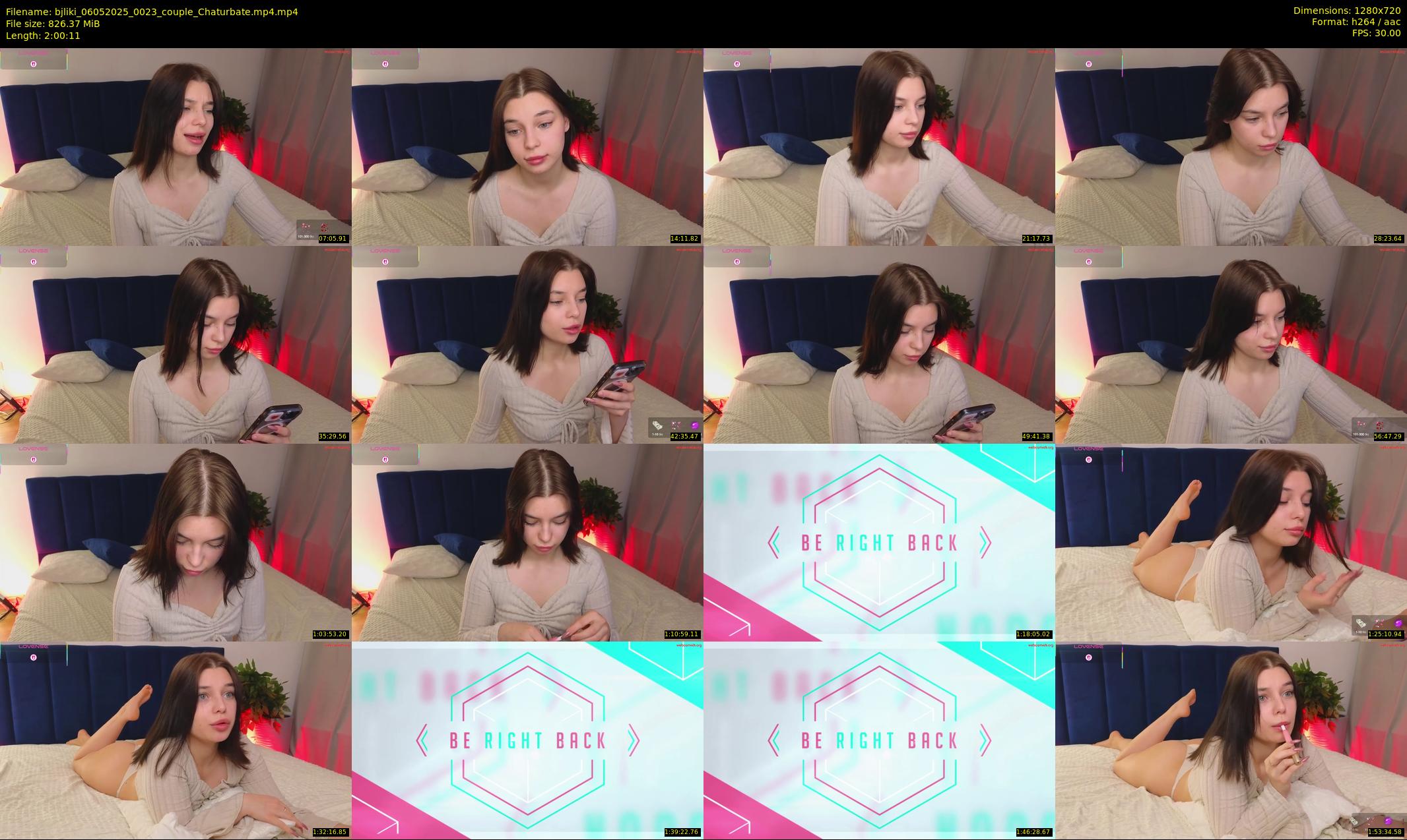 bjliki — 121 minute Chaturbate couple cam show recording, 720p, May 6, 2025