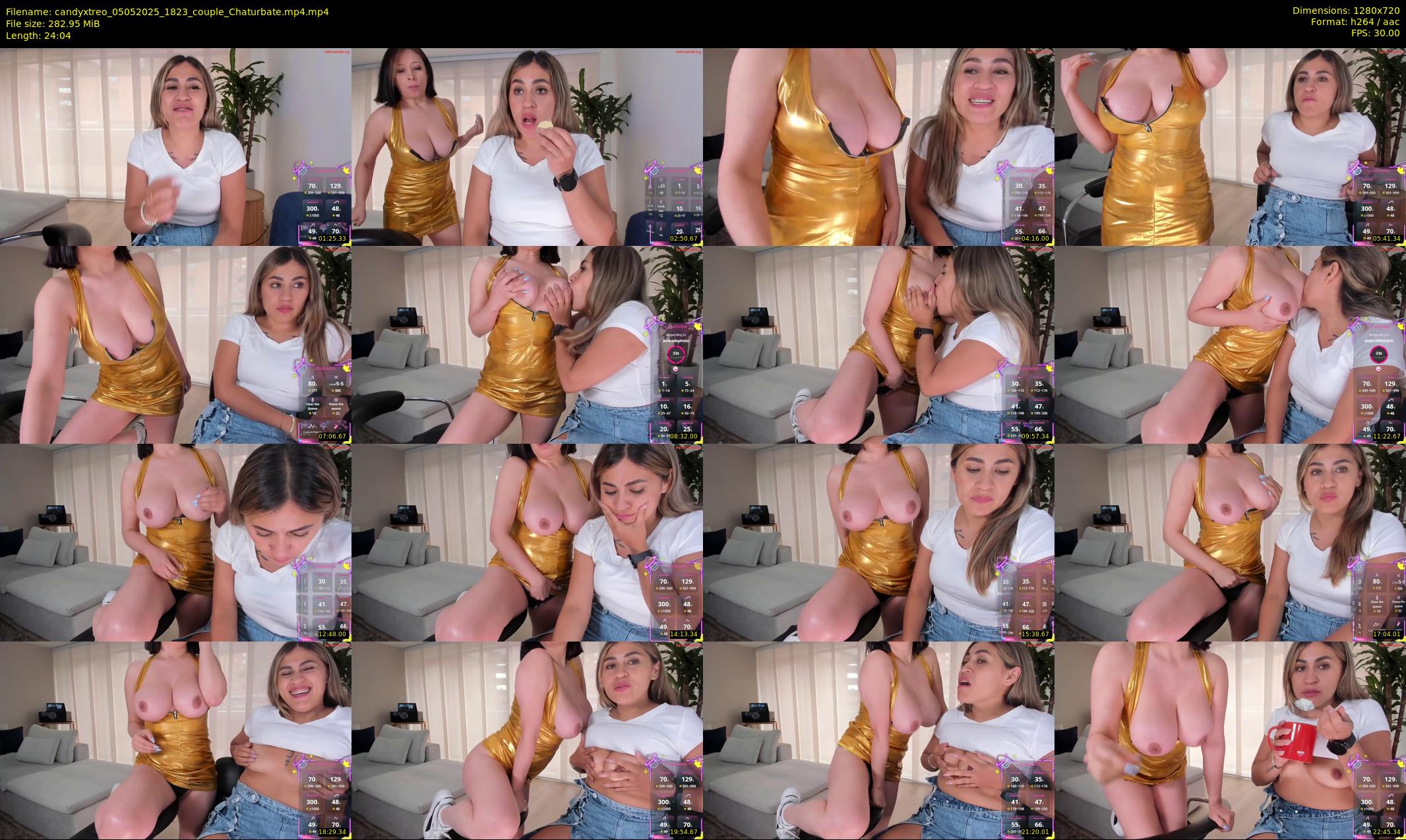 candyxtreo — 25 minute Chaturbate couple cam show recording, 720p, May 5, 2025