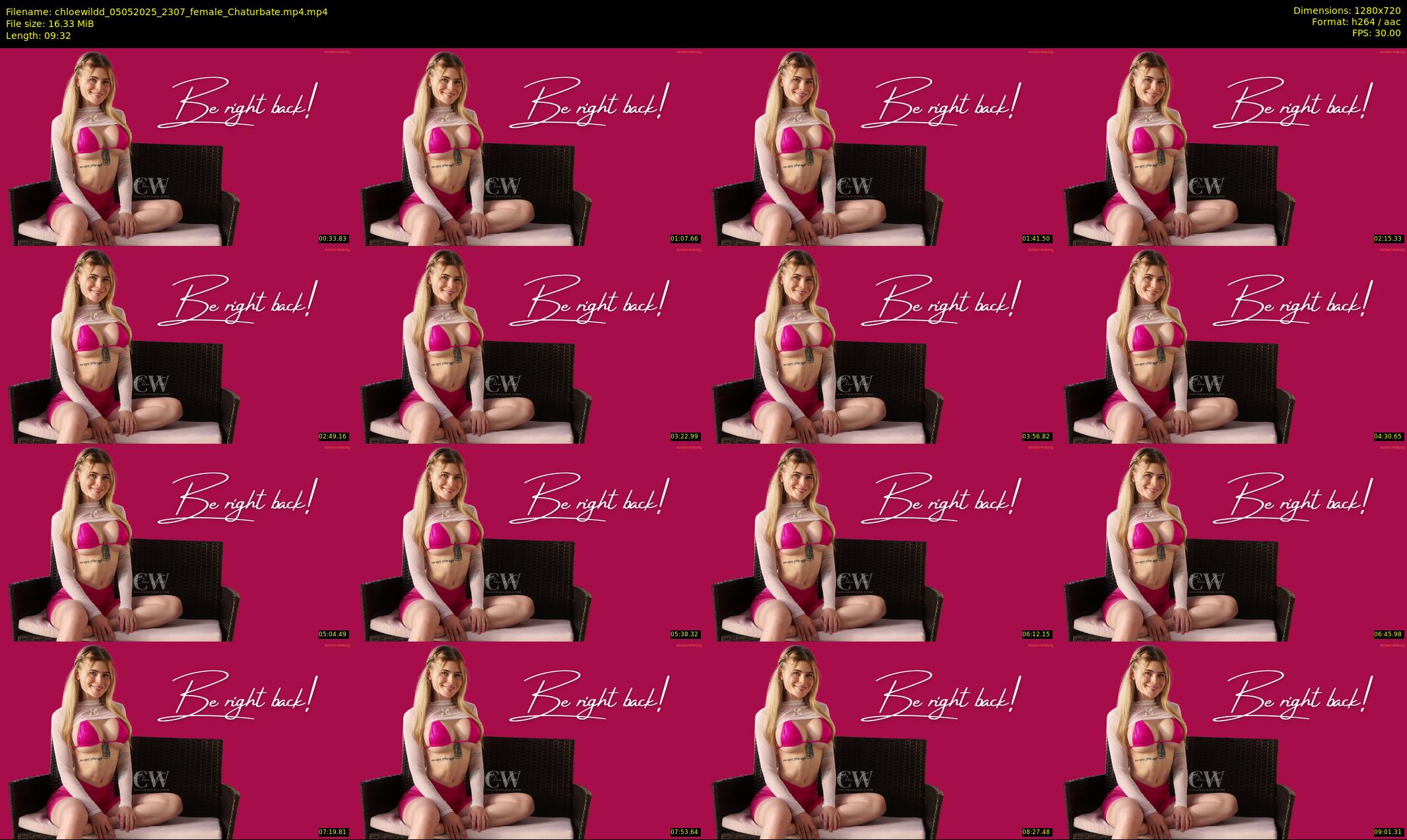 chloewildd — 10 minute Chaturbate female cam show recording, 720p, May 5, 2025
