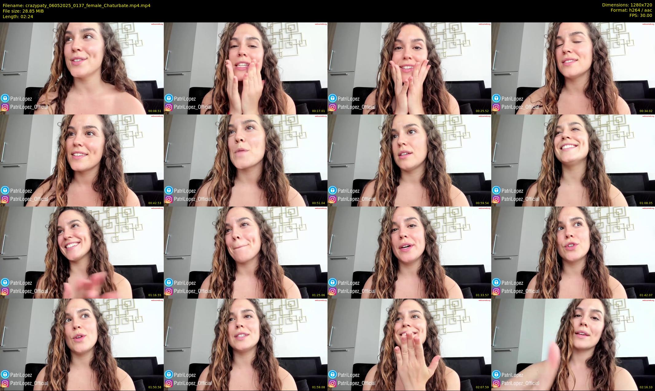 crazypaty — 3 minute Chaturbate female cam show recording, 720p, May 6, 2025