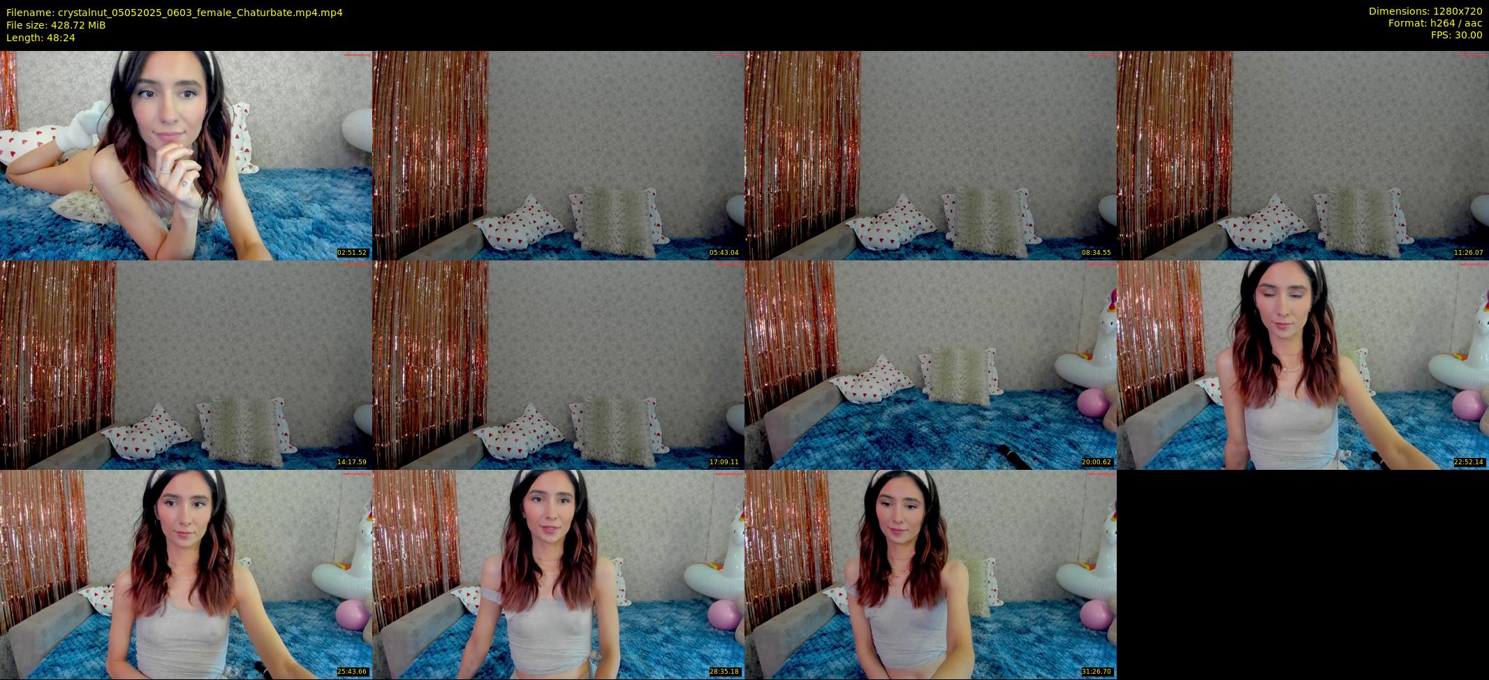crystalnut — 49 minute Chaturbate female cam show recording, 720p, May 5, 2025