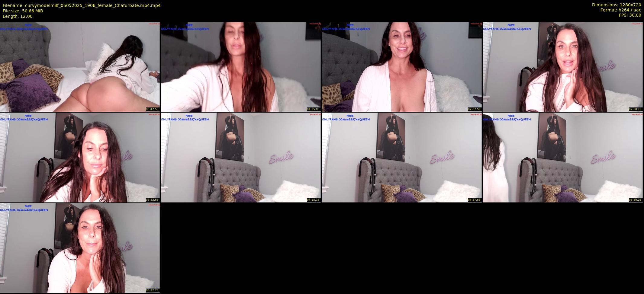 curvymodelmilf — 12 minute Chaturbate female cam show recording, 720p, May 5, 2025