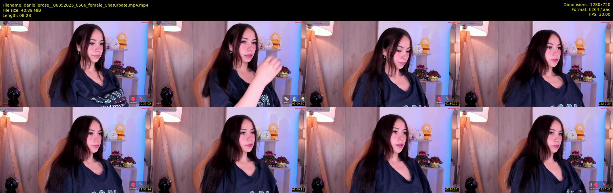 daniellerose_ — 9 minute Chaturbate female cam show recording, 720p, May 6, 2025