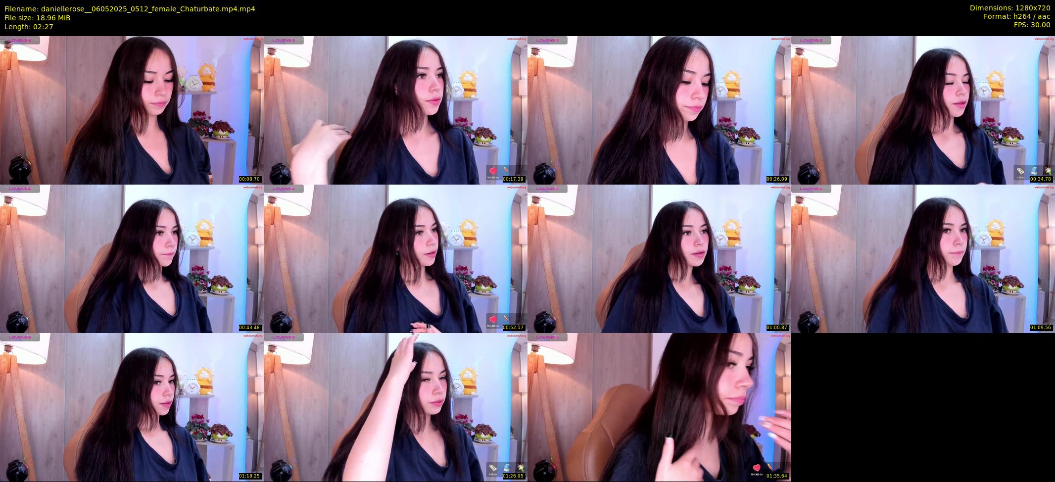 daniellerose_ — 3 minute Chaturbate female cam show recording, 720p, May 6, 2025