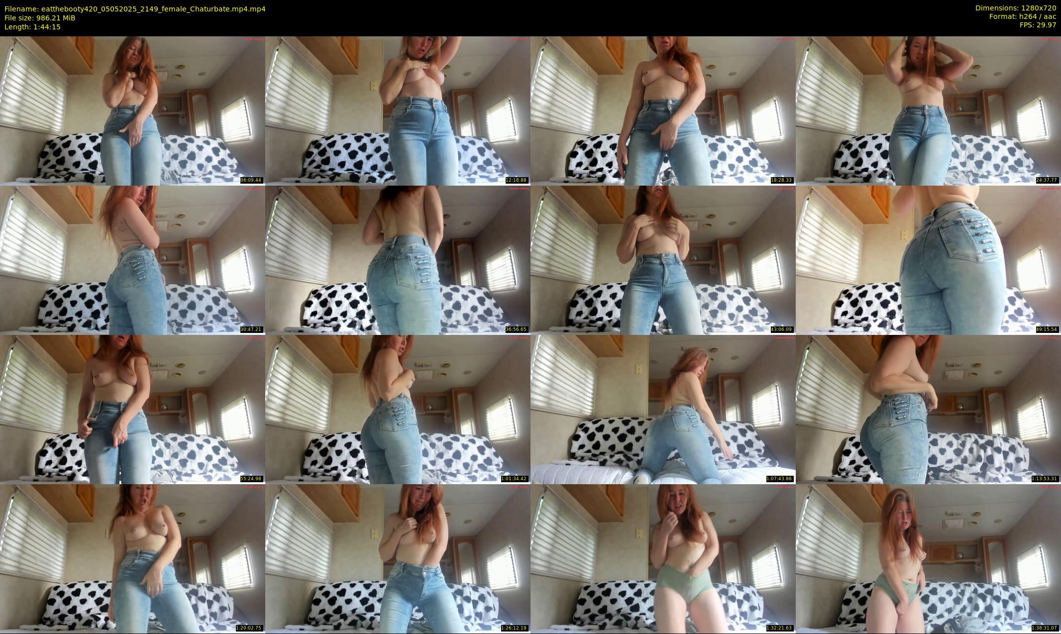 eatthebooty420 — 105 minute Chaturbate female cam show recording, 720p, May 5, 2025