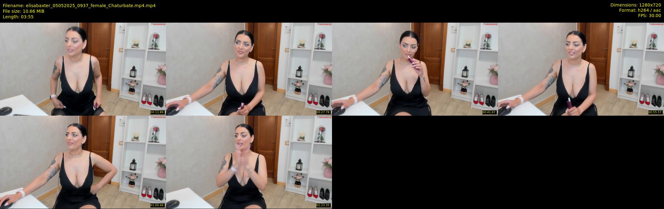 elisabaxter — 4 minute Chaturbate female cam show recording, 720p, May 5, 2025