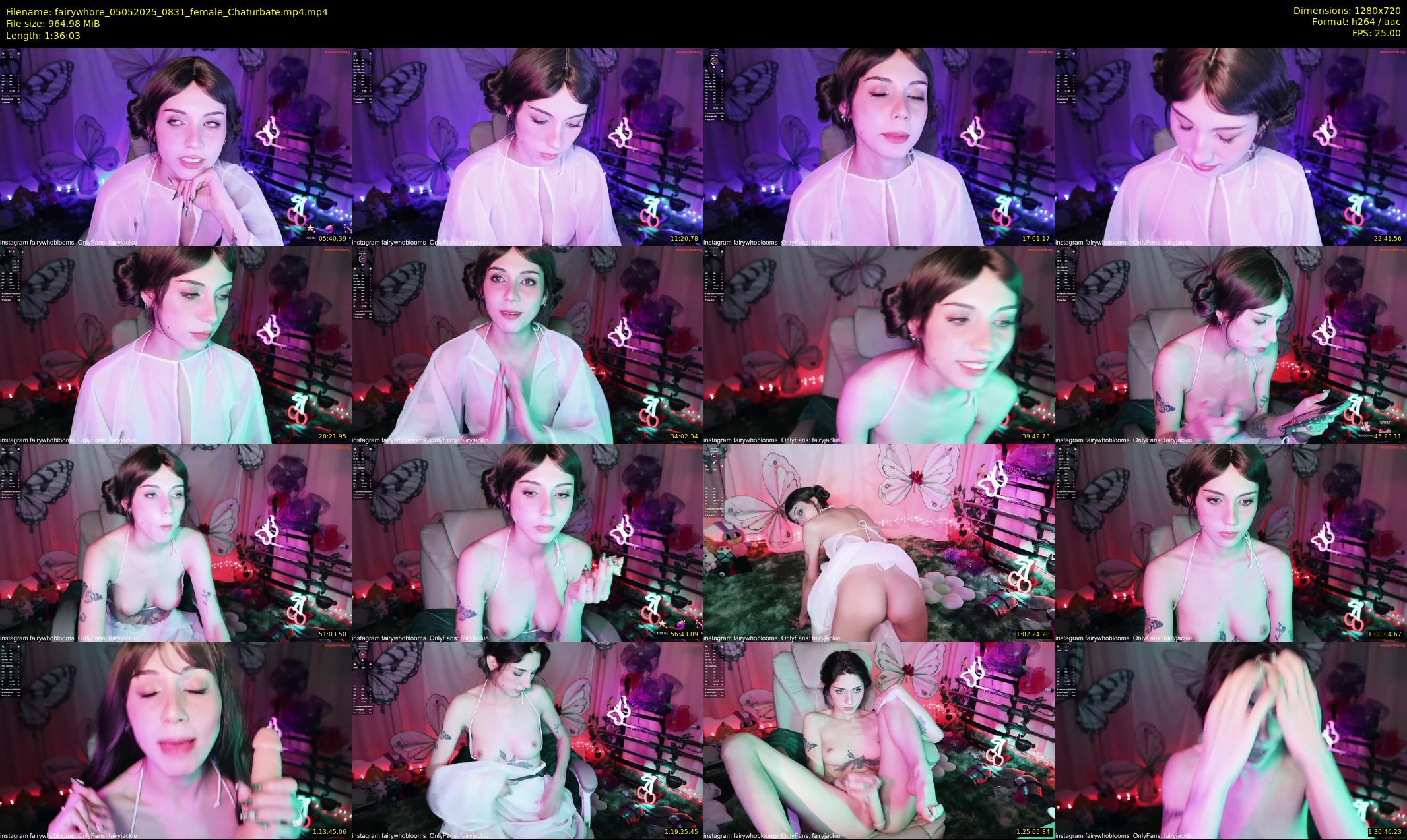 fairywhore — 97 minute Chaturbate female cam show recording, 720p, May 5, 2025