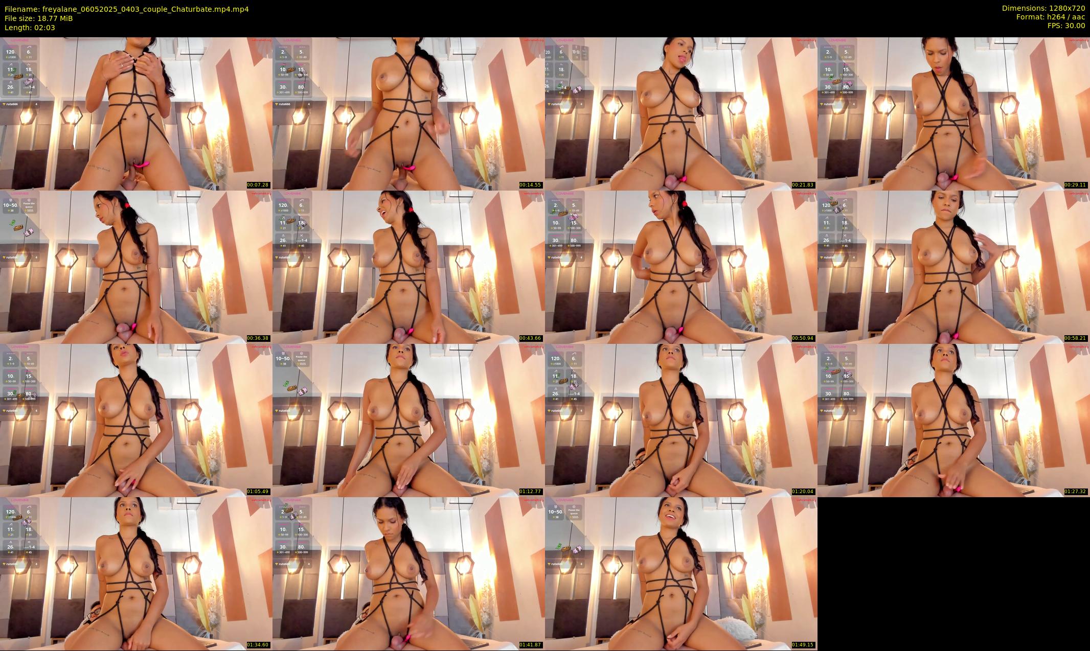 freyalane — 3 minute Chaturbate couple cam show recording, 720p, May 6, 2025