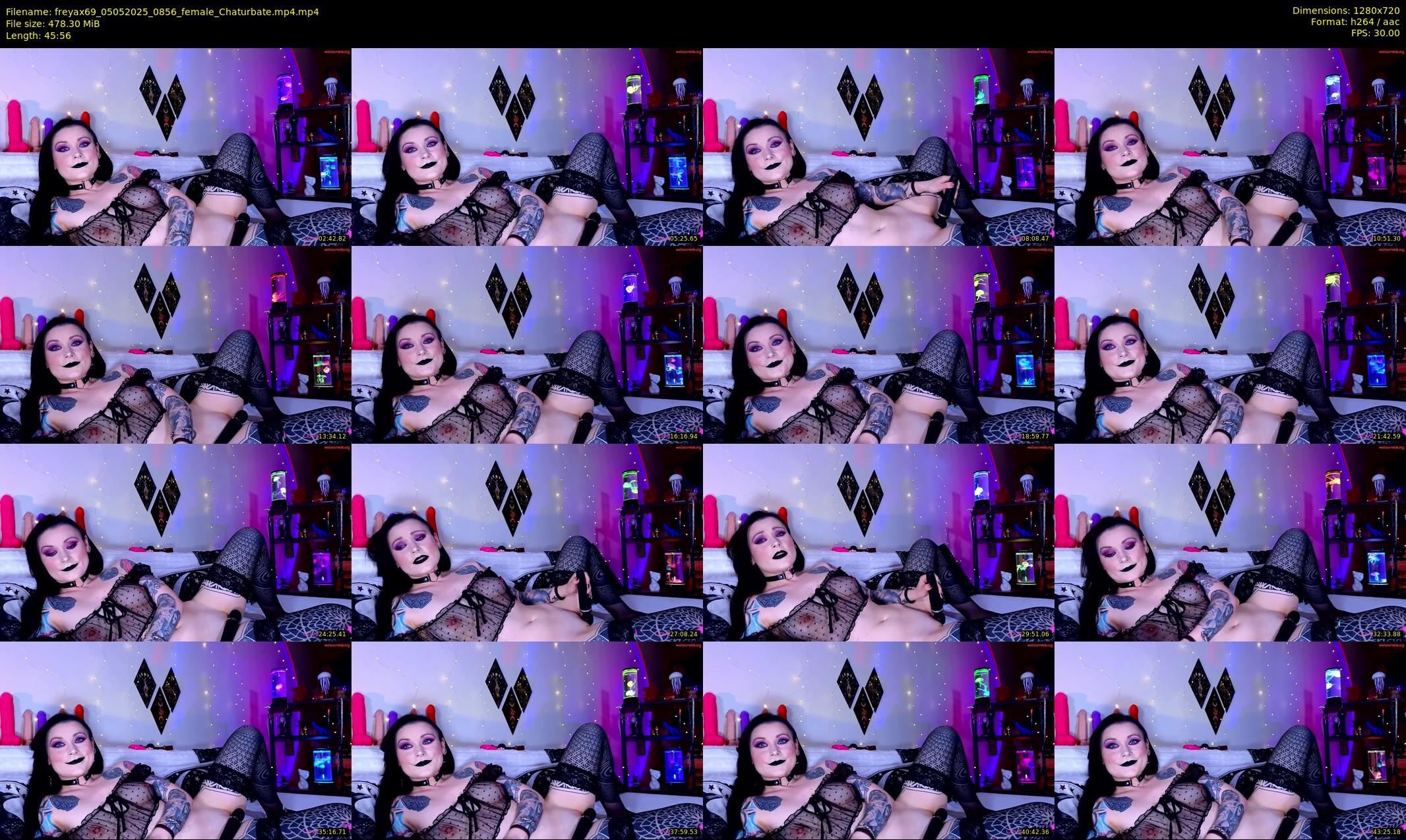 freyax69 — 46 minute Chaturbate female cam show recording, 720p, May 5, 2025