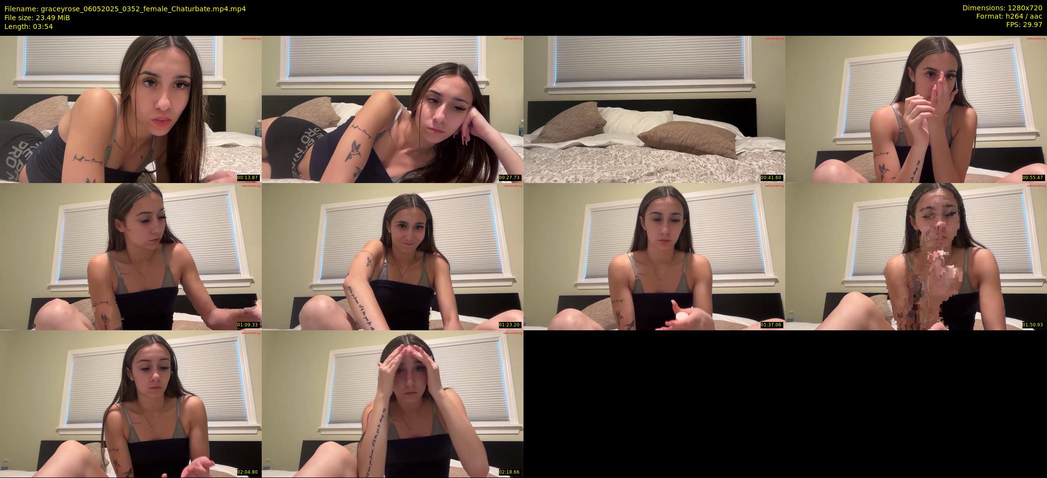 graceyrose — 4 minute Chaturbate female cam show recording, 720p, May 6, 2025