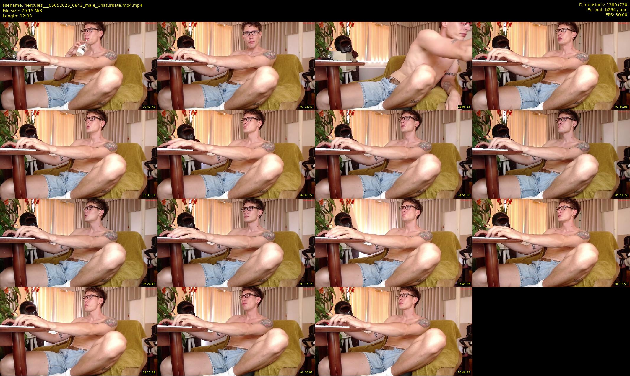 hercules__ — 13 minute Chaturbate male cam show recording, 720p, May 5, 2025