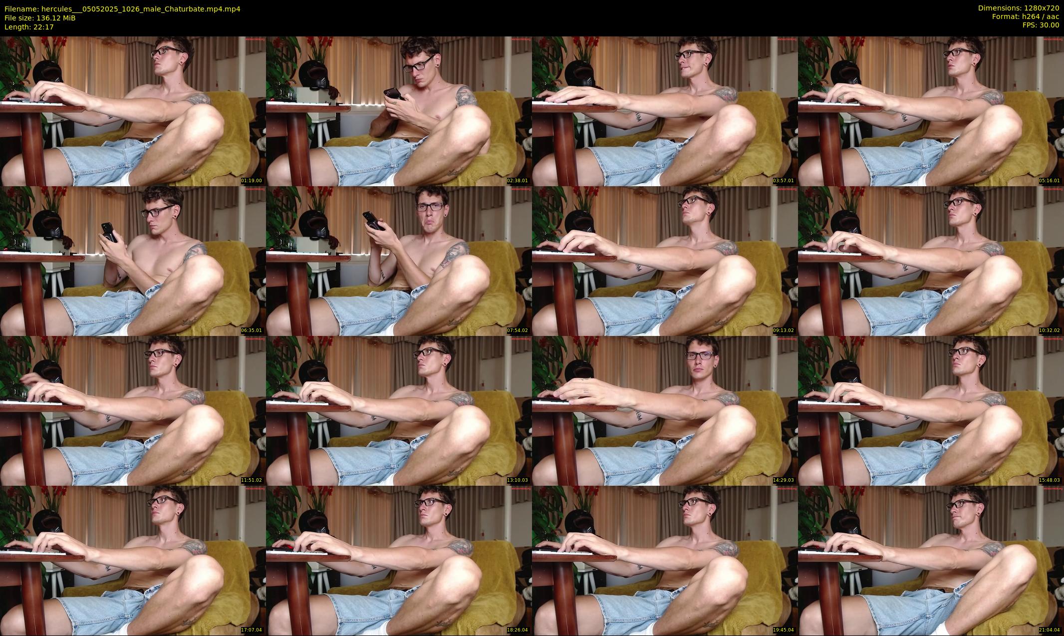 hercules__ — 23 minute Chaturbate male cam show recording, 720p, May 5, 2025