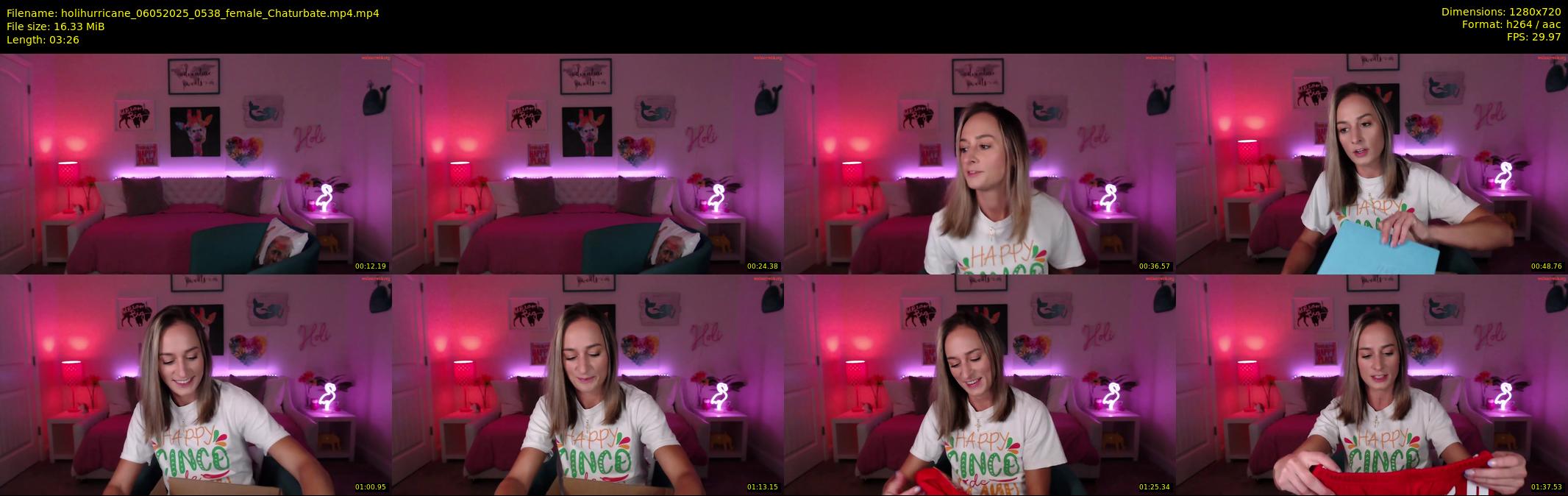 holihurricane — 4 minute Chaturbate female cam show recording, 720p, May 6, 2025