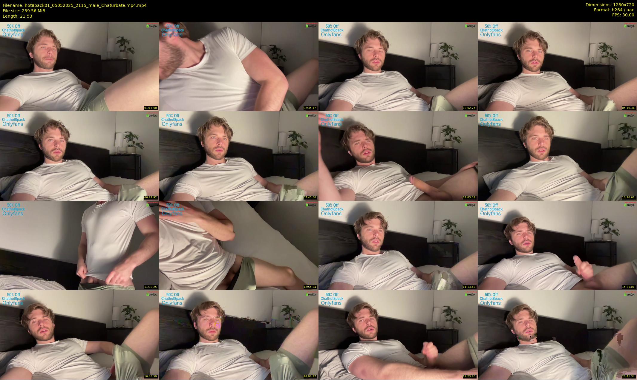 hot8pack01 — 22 minute Chaturbate male cam show recording, 720p, May 5, 2025